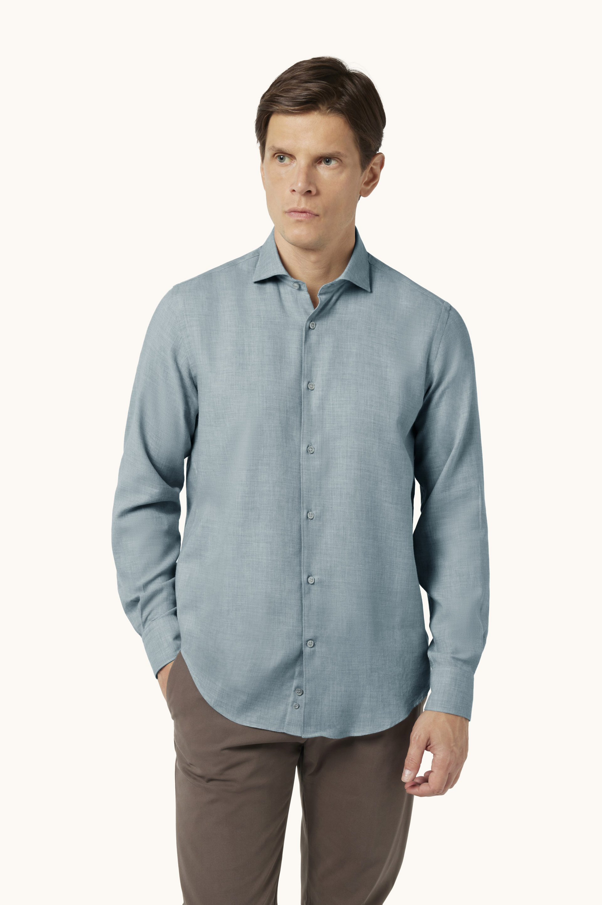 Cotton and cashmere shirt image number 0