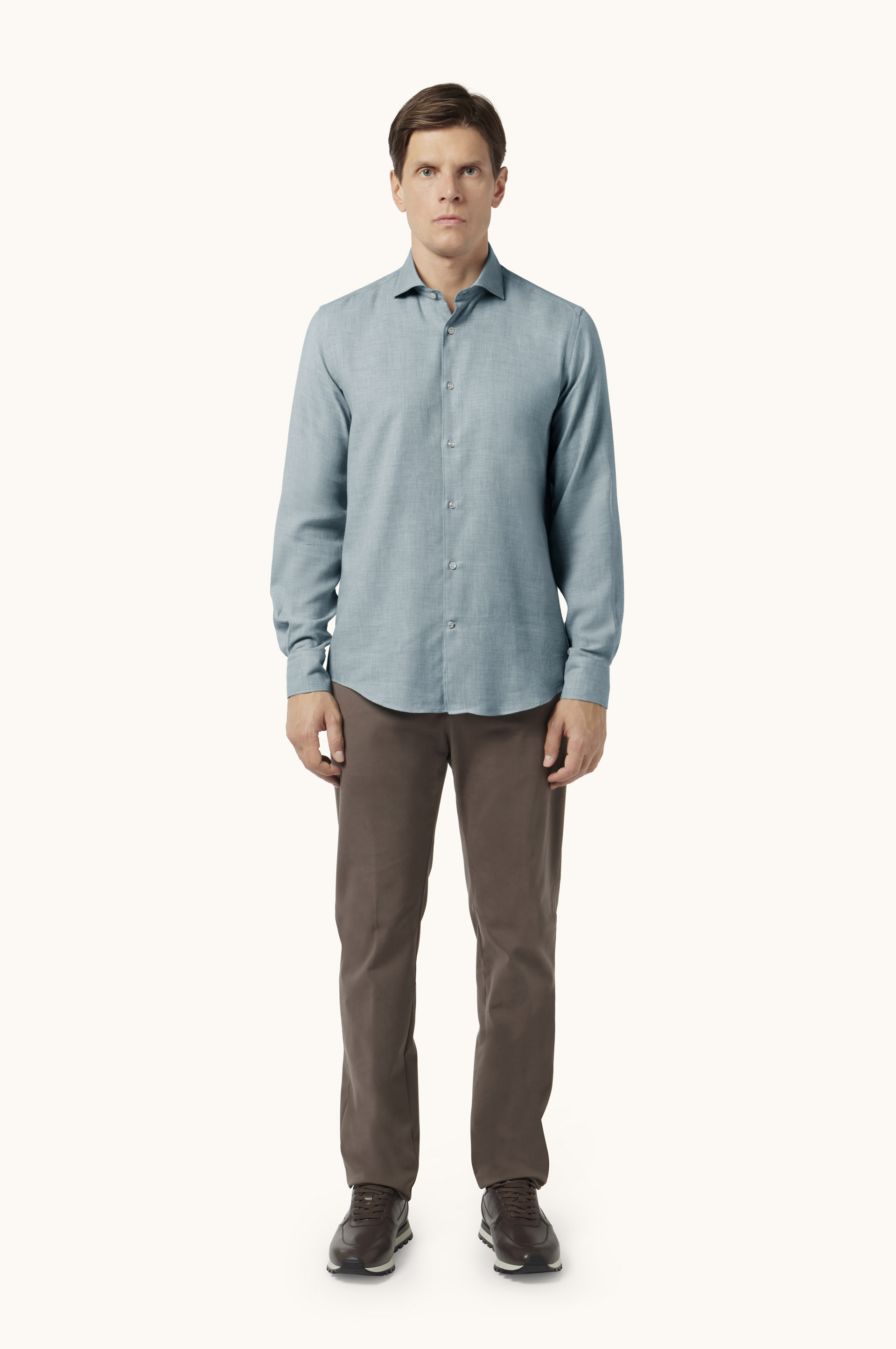 Cotton and cashmere shirt image number 2