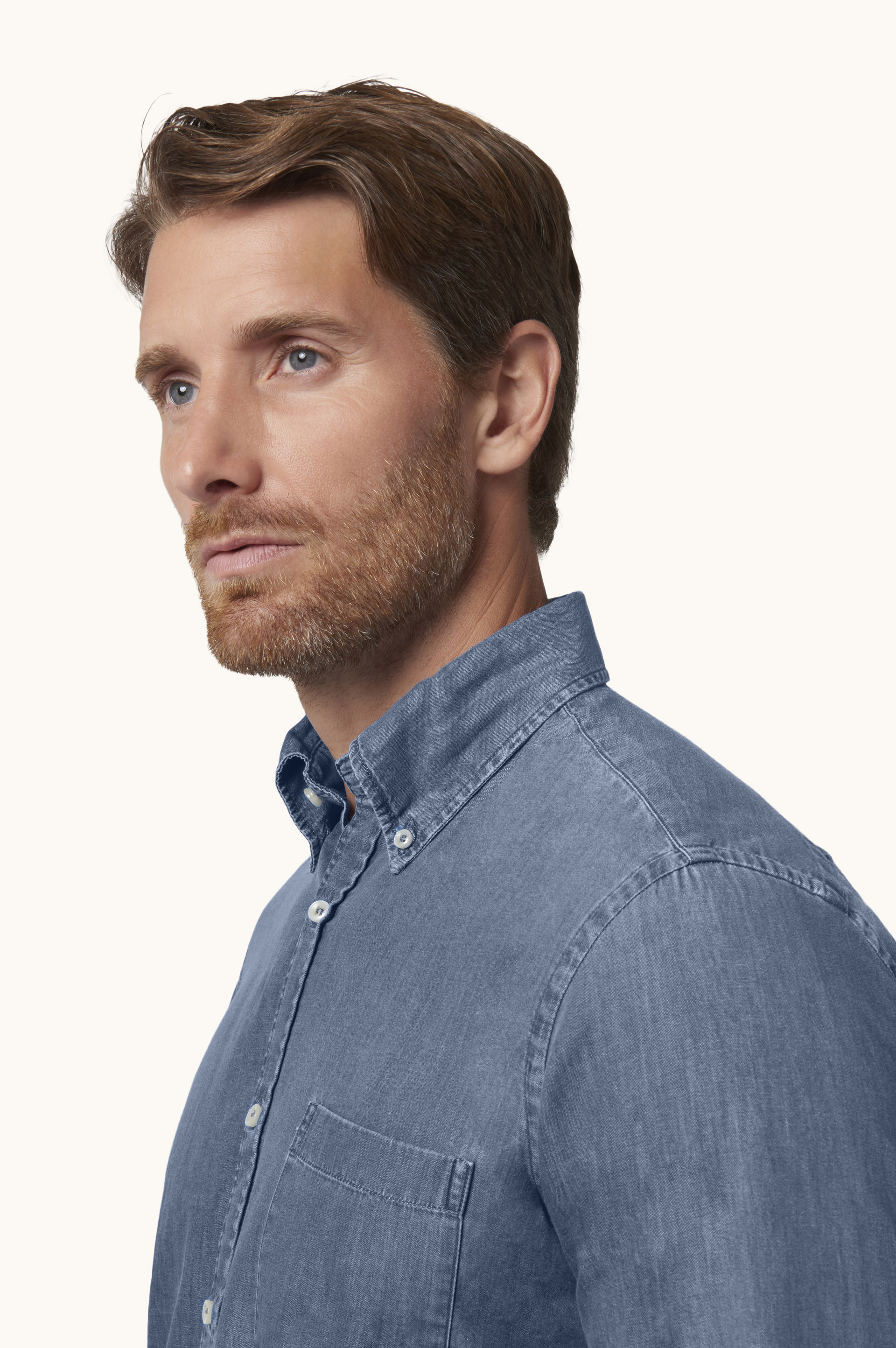 Camisa Soffio en denim ligero image number 4
