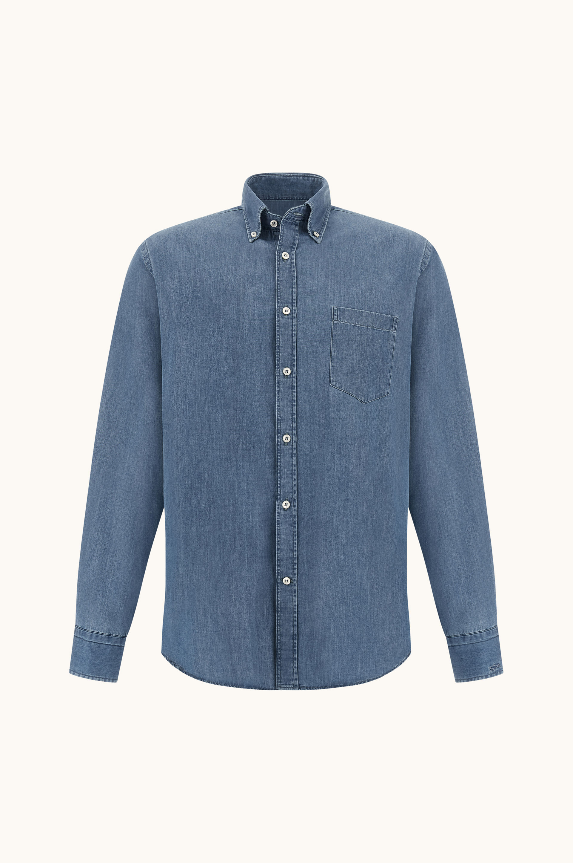 Camisa Soffio en denim ligero image number 1