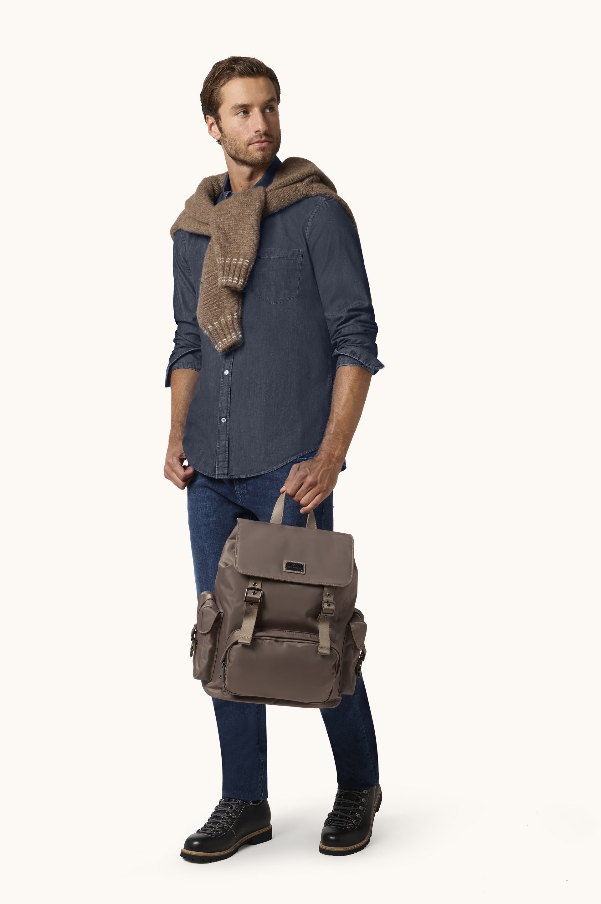 Camisa Soffio en denim ligero image number 2