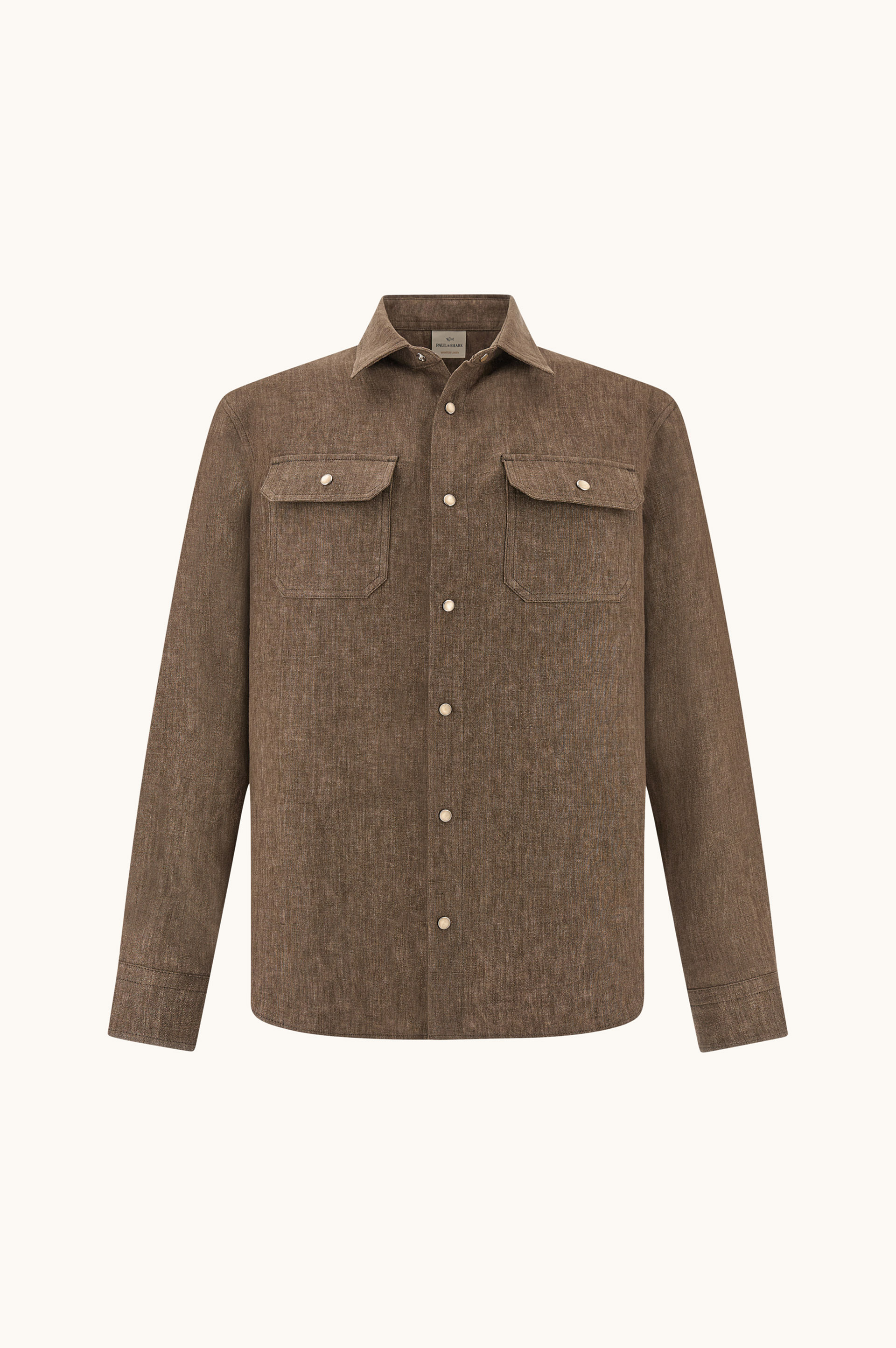 Sobrecamisa en lino de invierno image number 0