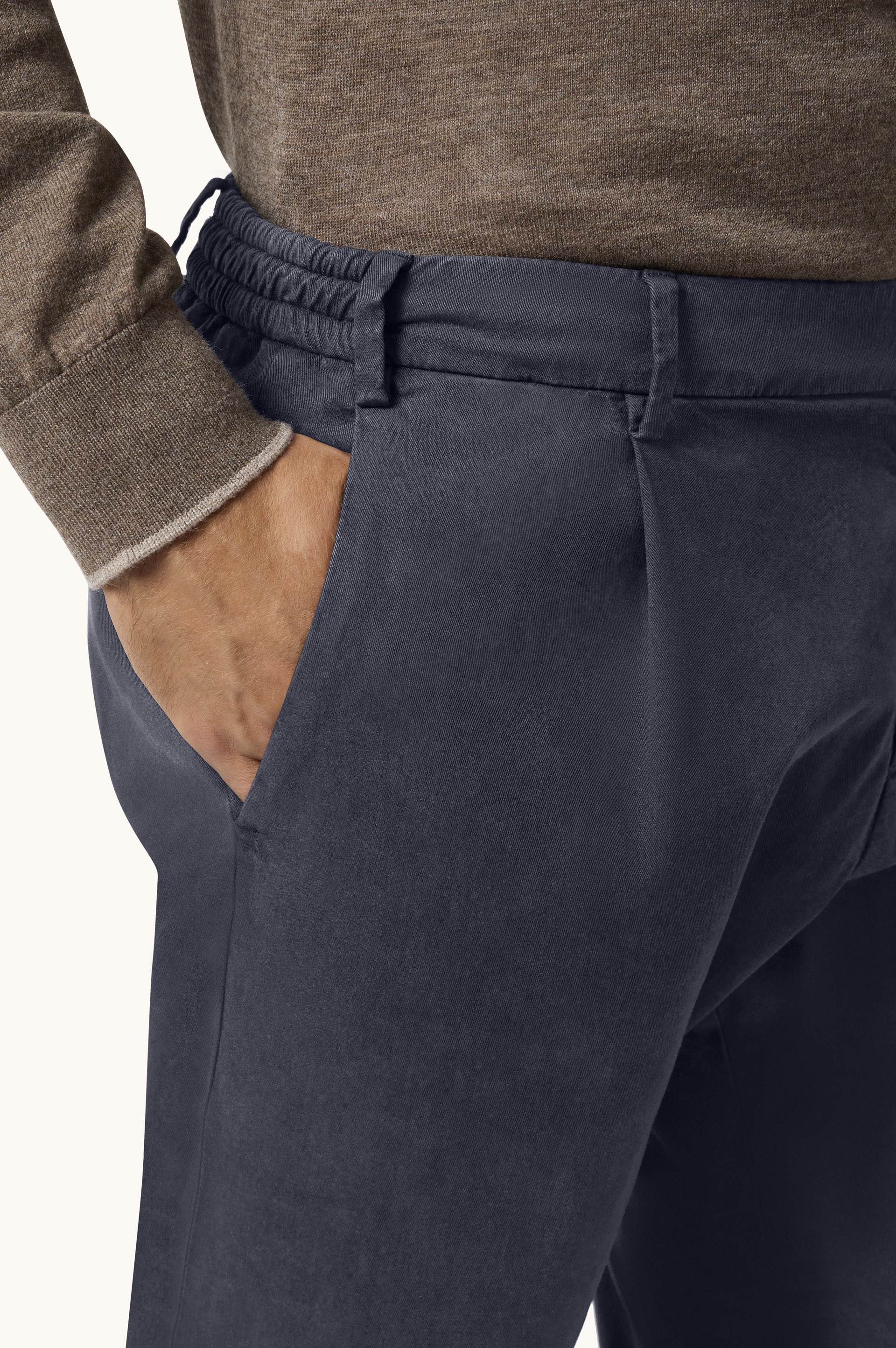 X-Soft Garment-Dyed Chino Trousers image number 5