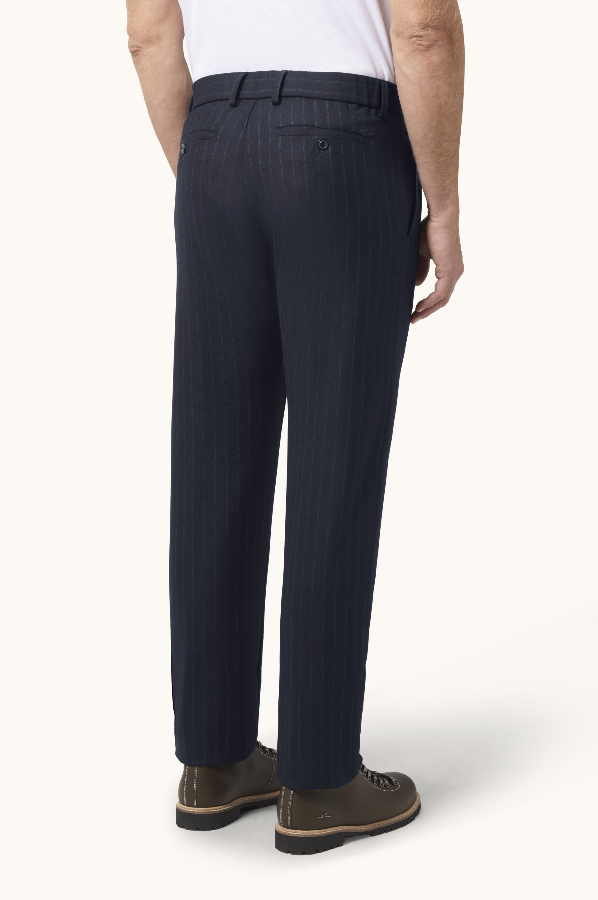 Pinstripe Wool Lucca Trousers image number 2
