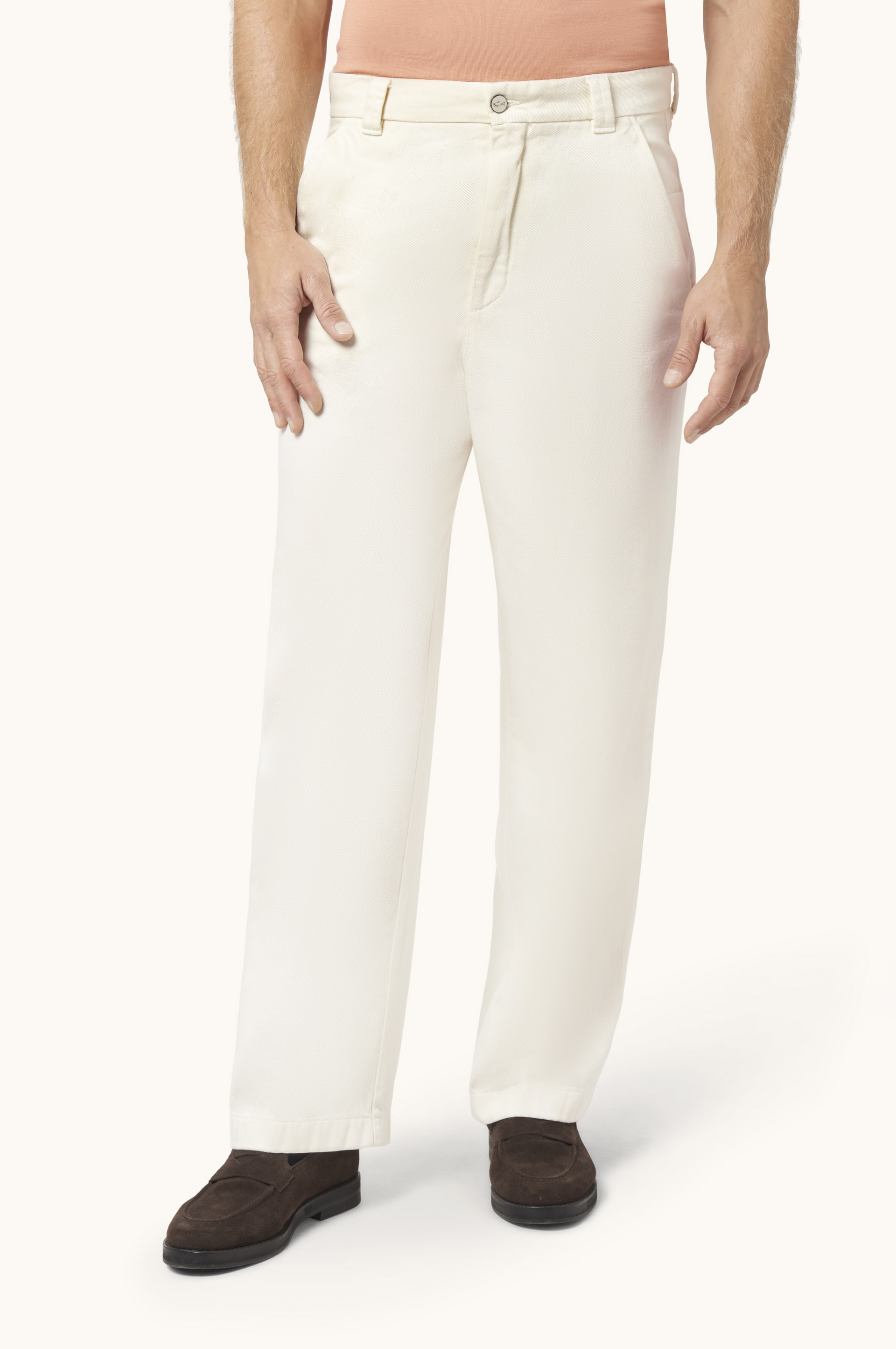Pantalone Stresa tinto capo in bull di cotone image number 0