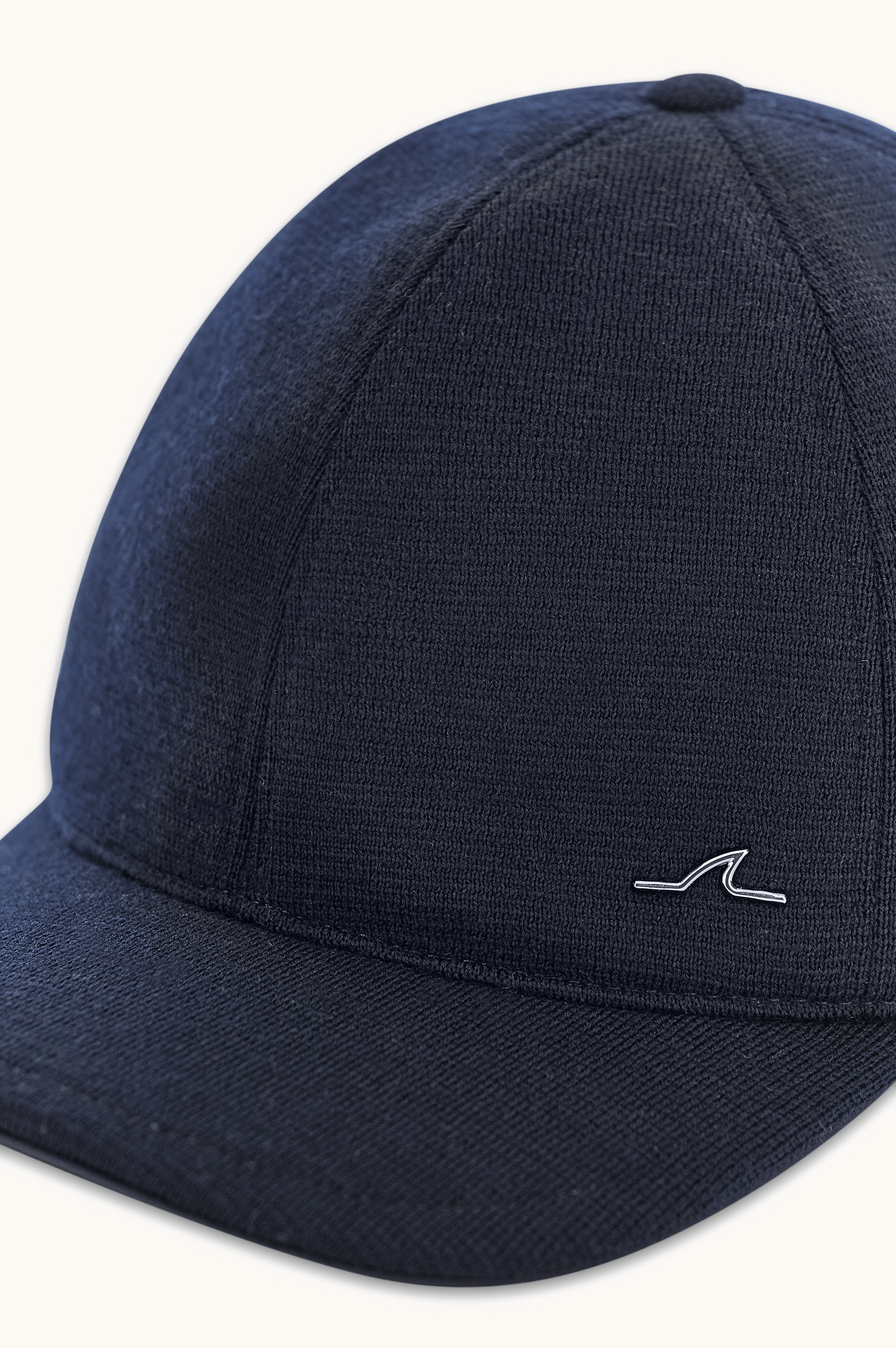 Wool baseball cap with metal Shark Fin image number 1