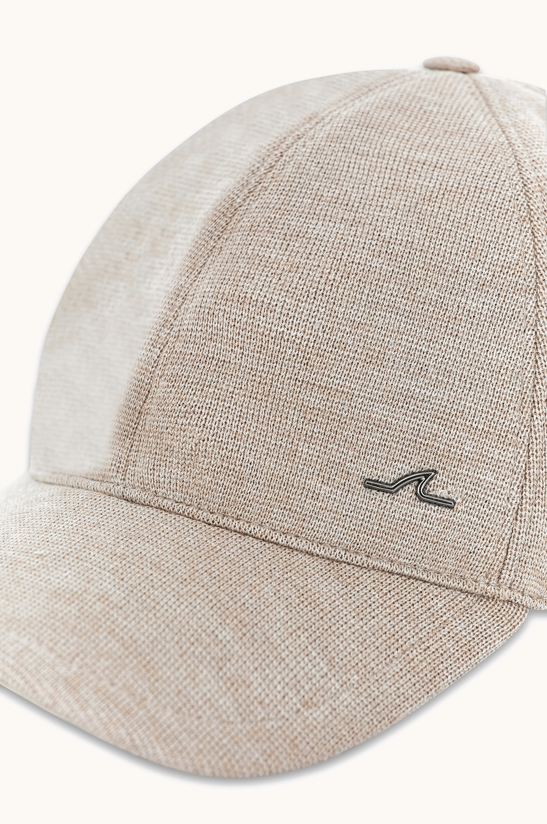 Wool baseball cap with metal Shark Fin image number 1