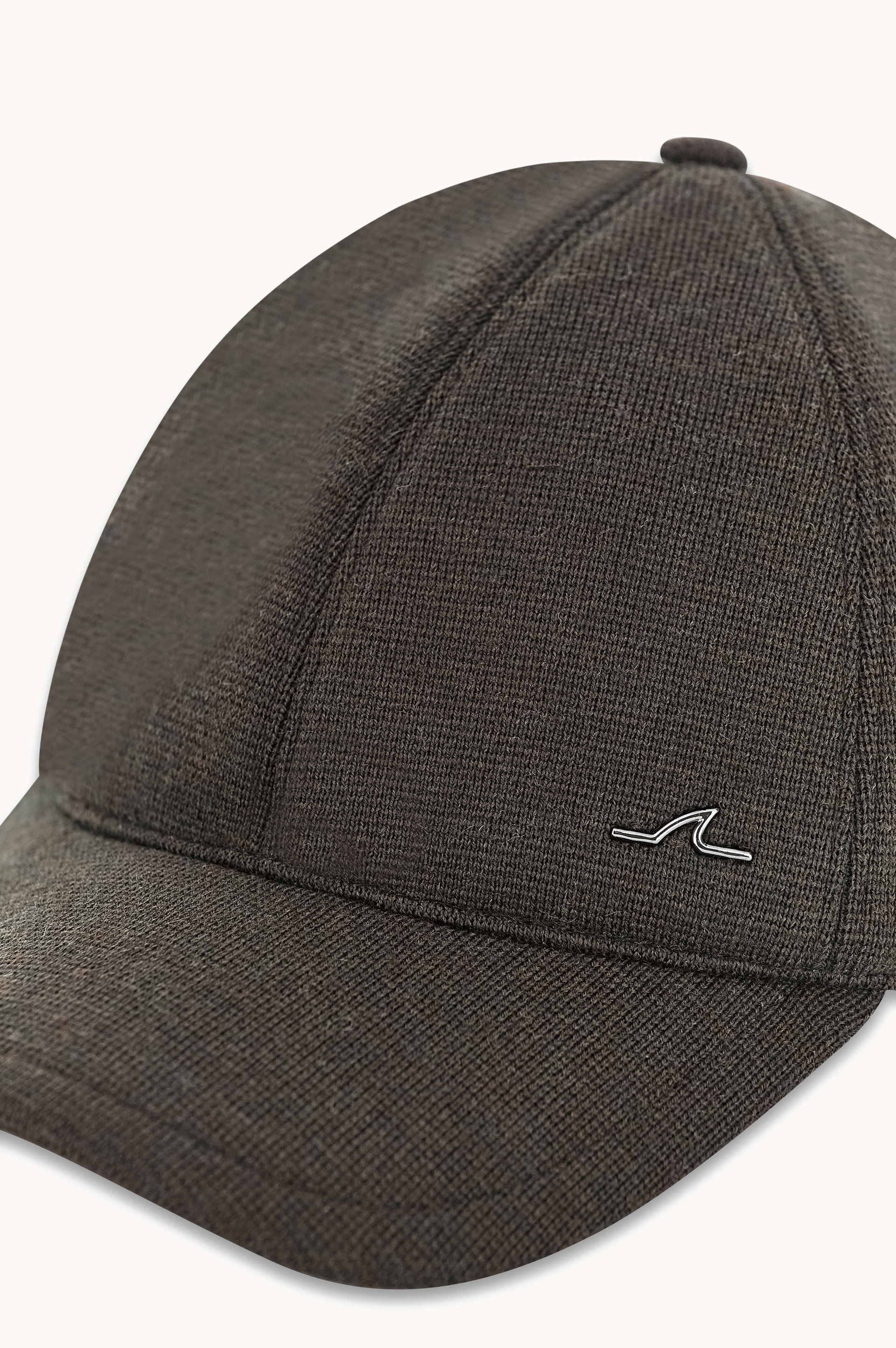 Wool baseball cap with metal Shark Fin image number 1
