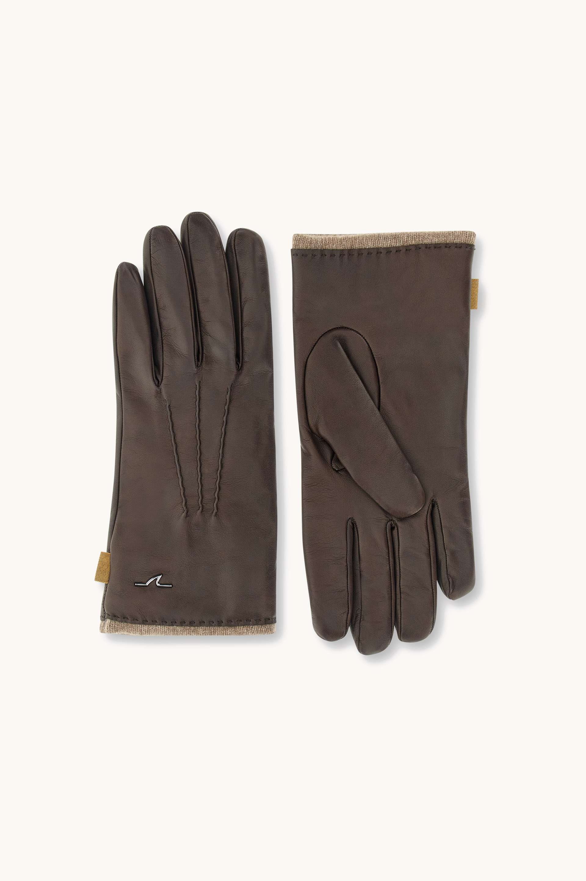 Leather Gloves with Cashmere Lining image number 0