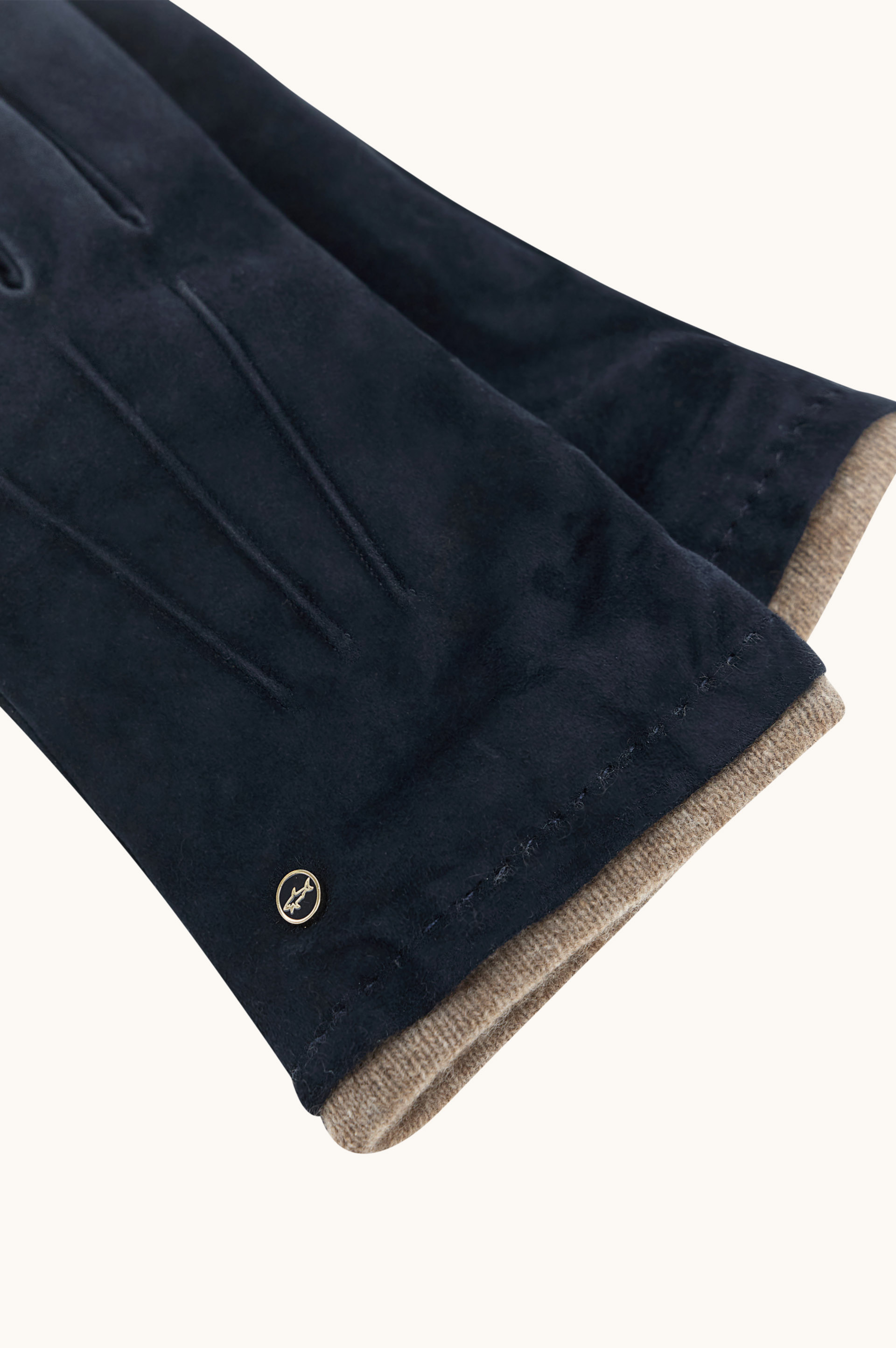 Aqualeather Suede Gloves with Cashmere and Wool Lining image number 1