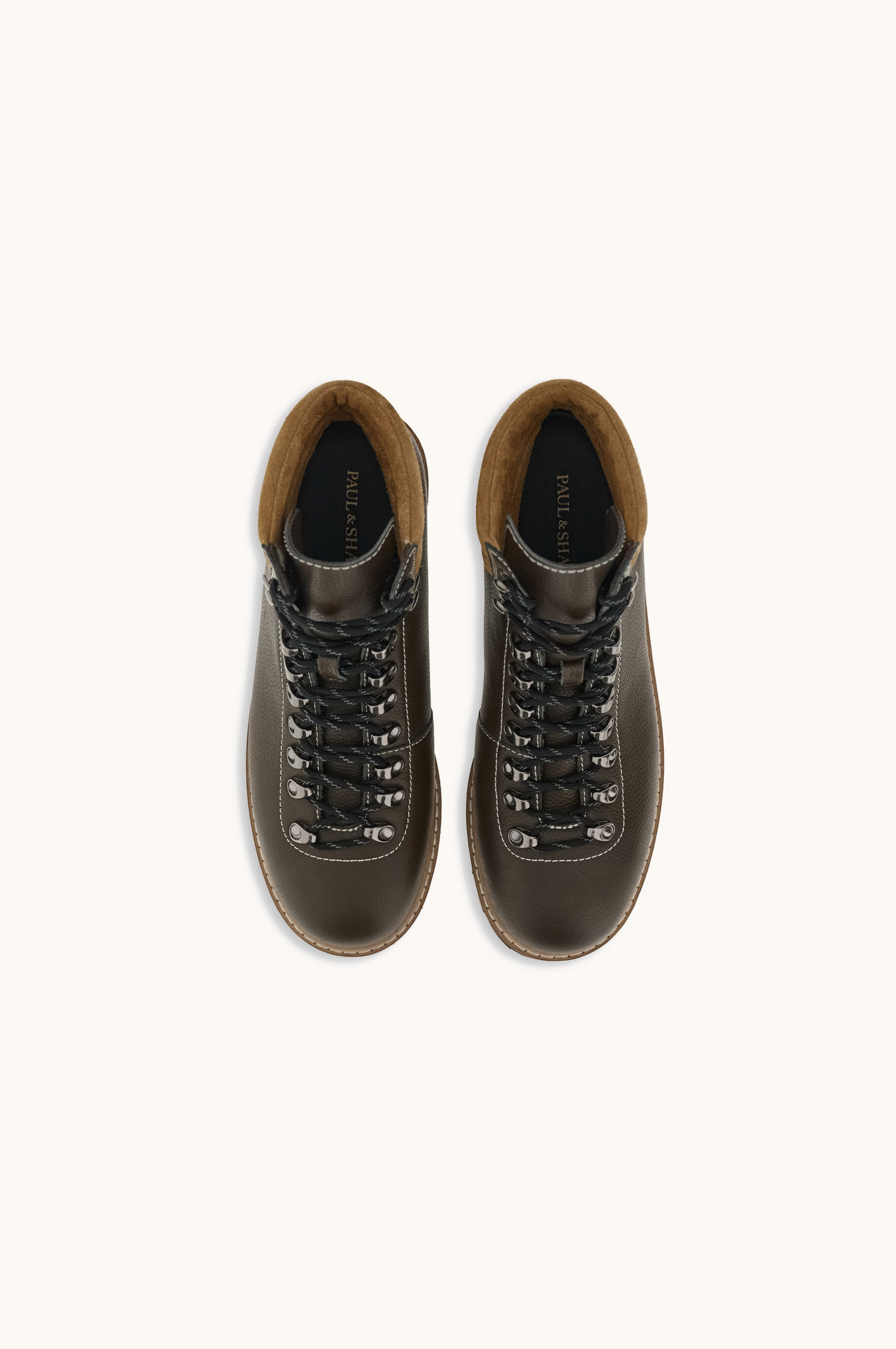 Leather lace-up boots image number 1