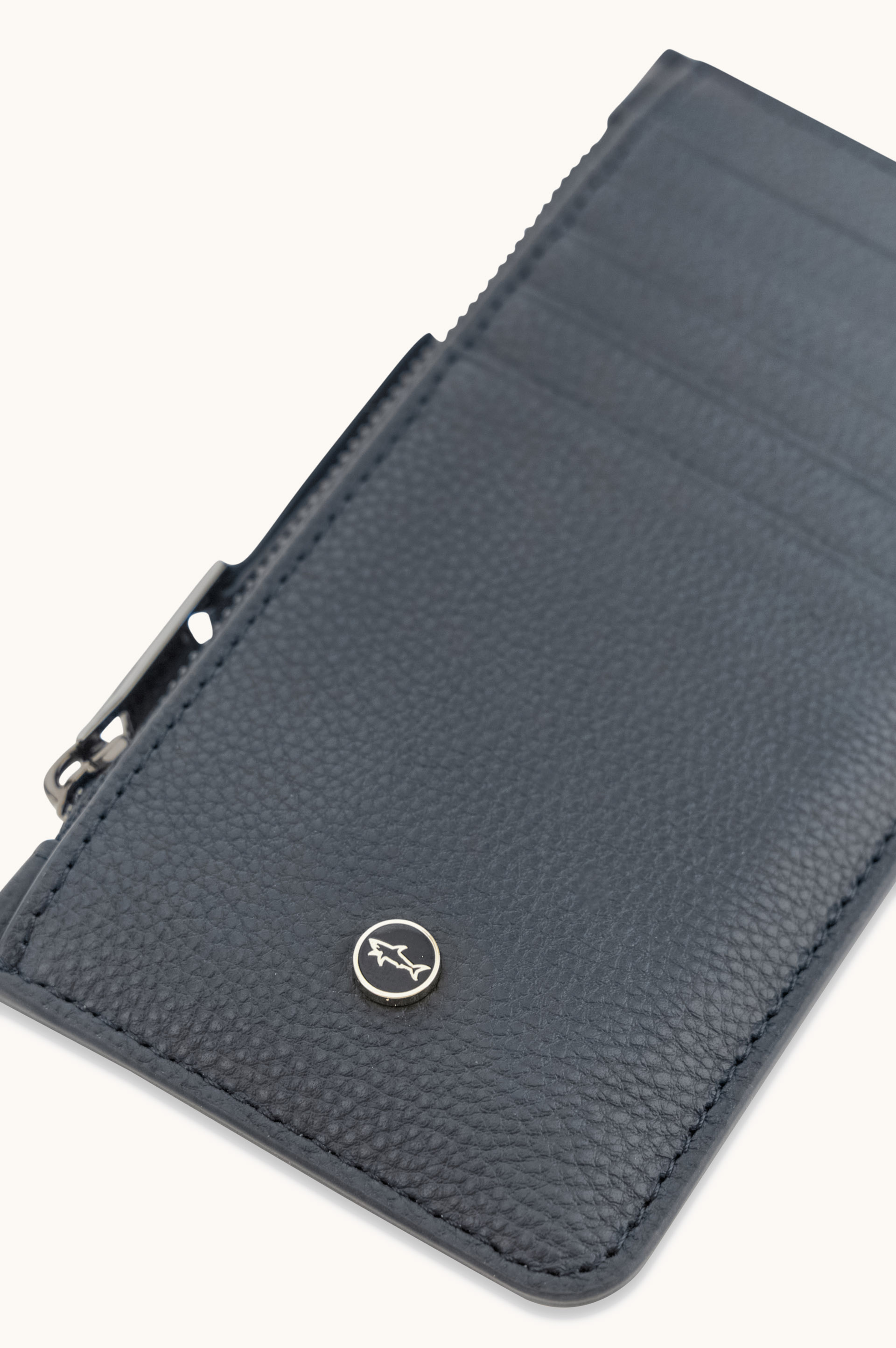 Firenze card holder in leather and suede image number 2