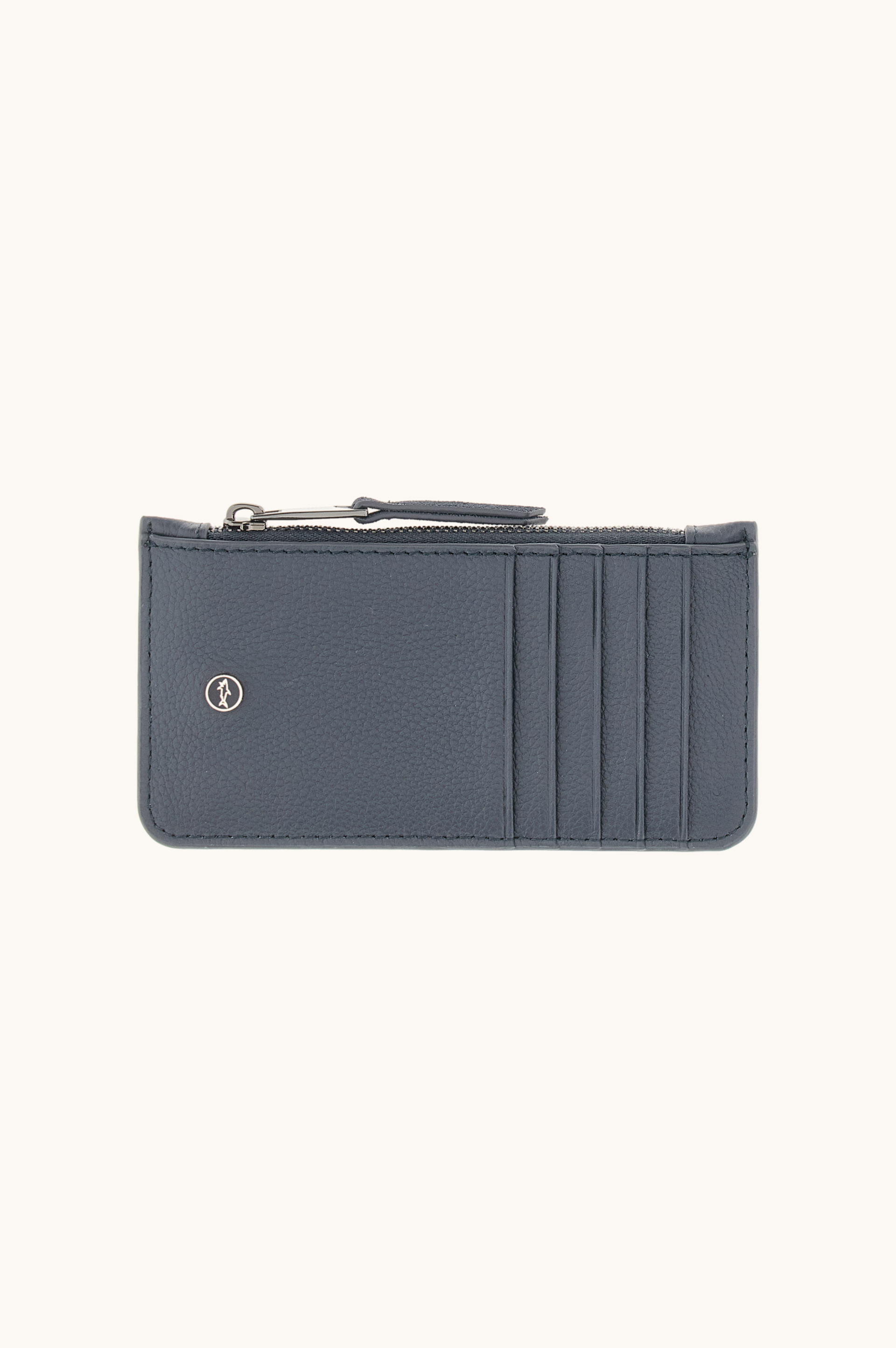 Firenze card holder in leather and suede image number 0
