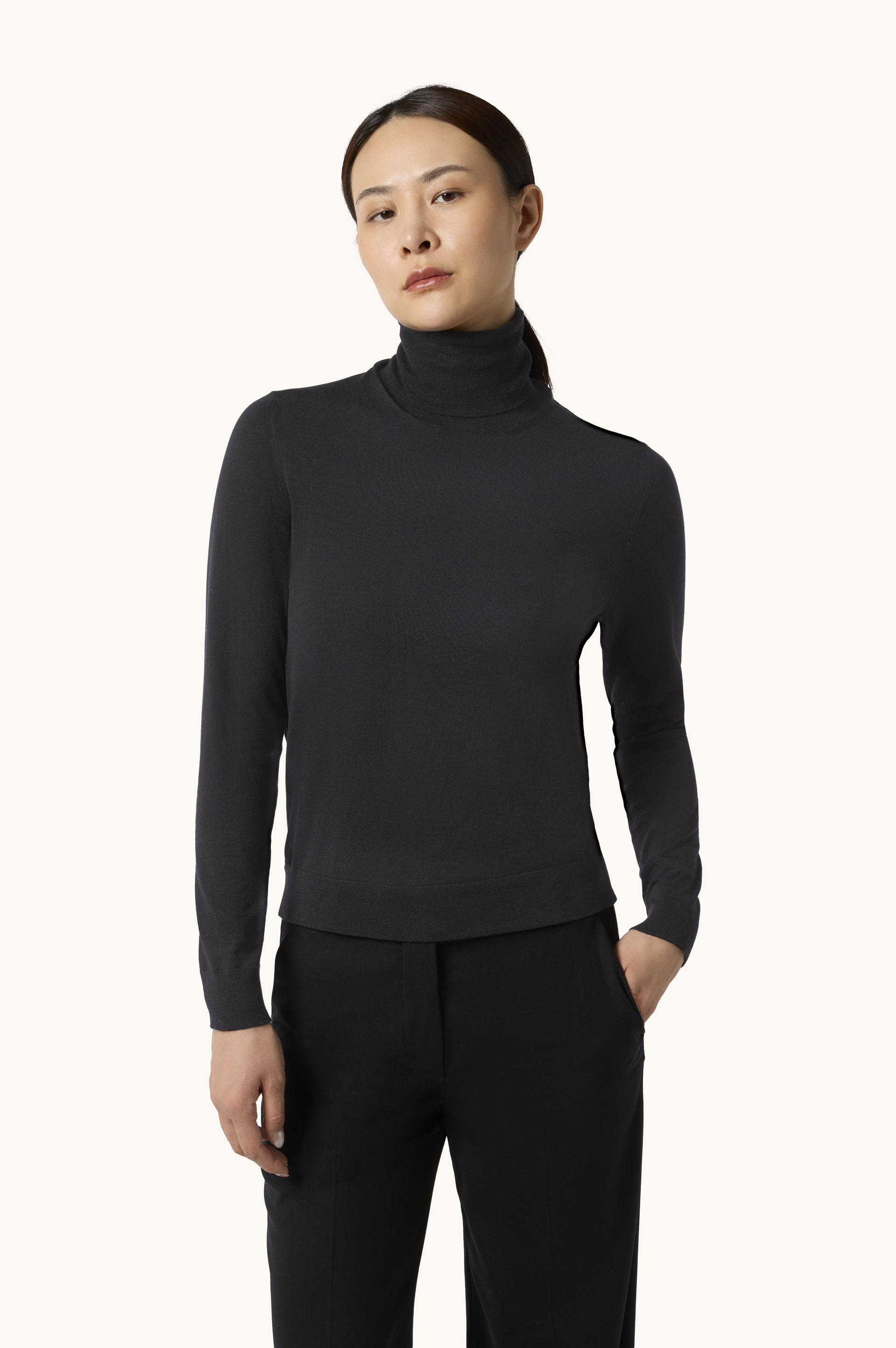 Rollkragenpullover aus Merinowolle image number 0