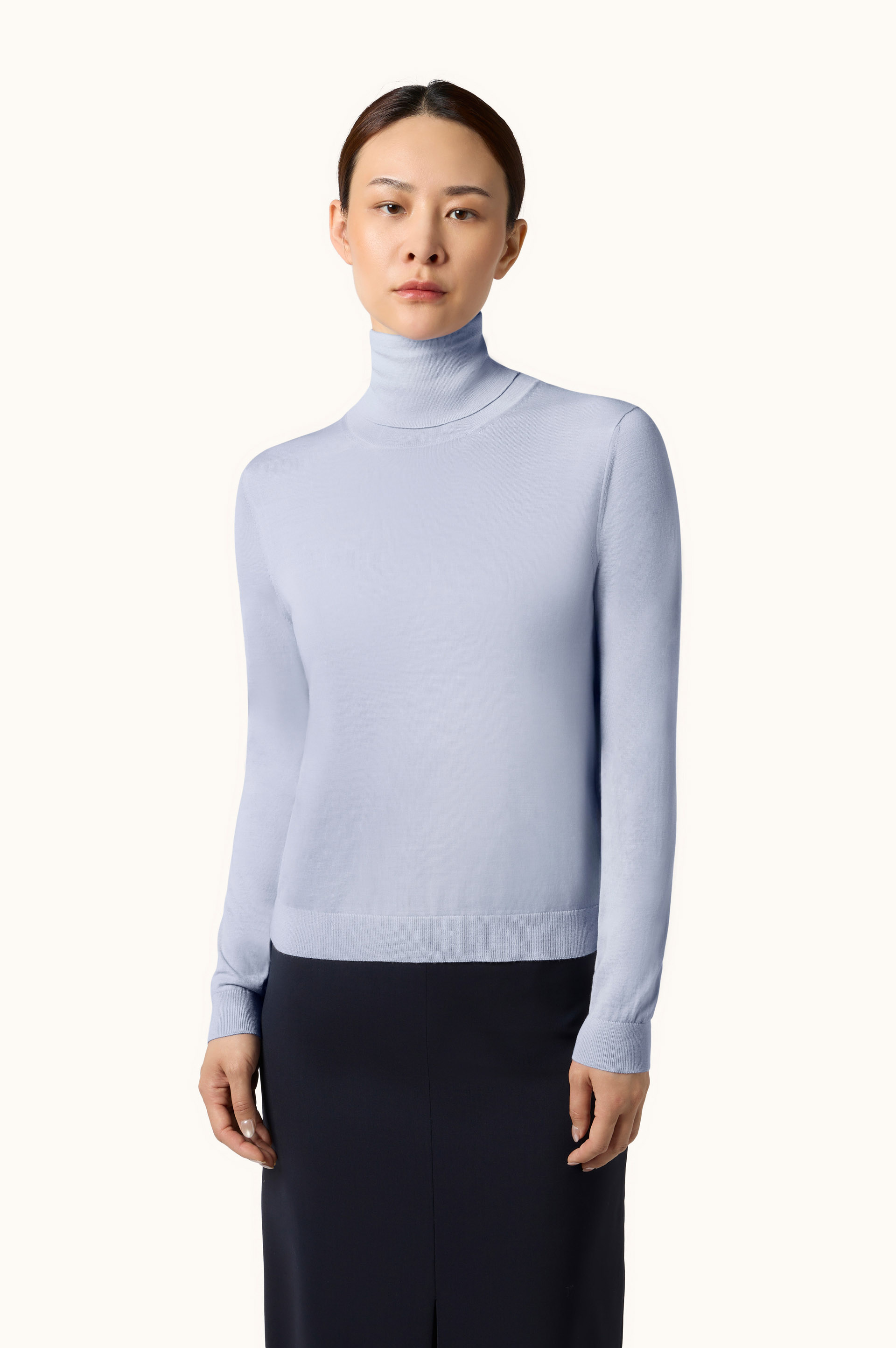 Merino wool turtleneck sweater image number 0