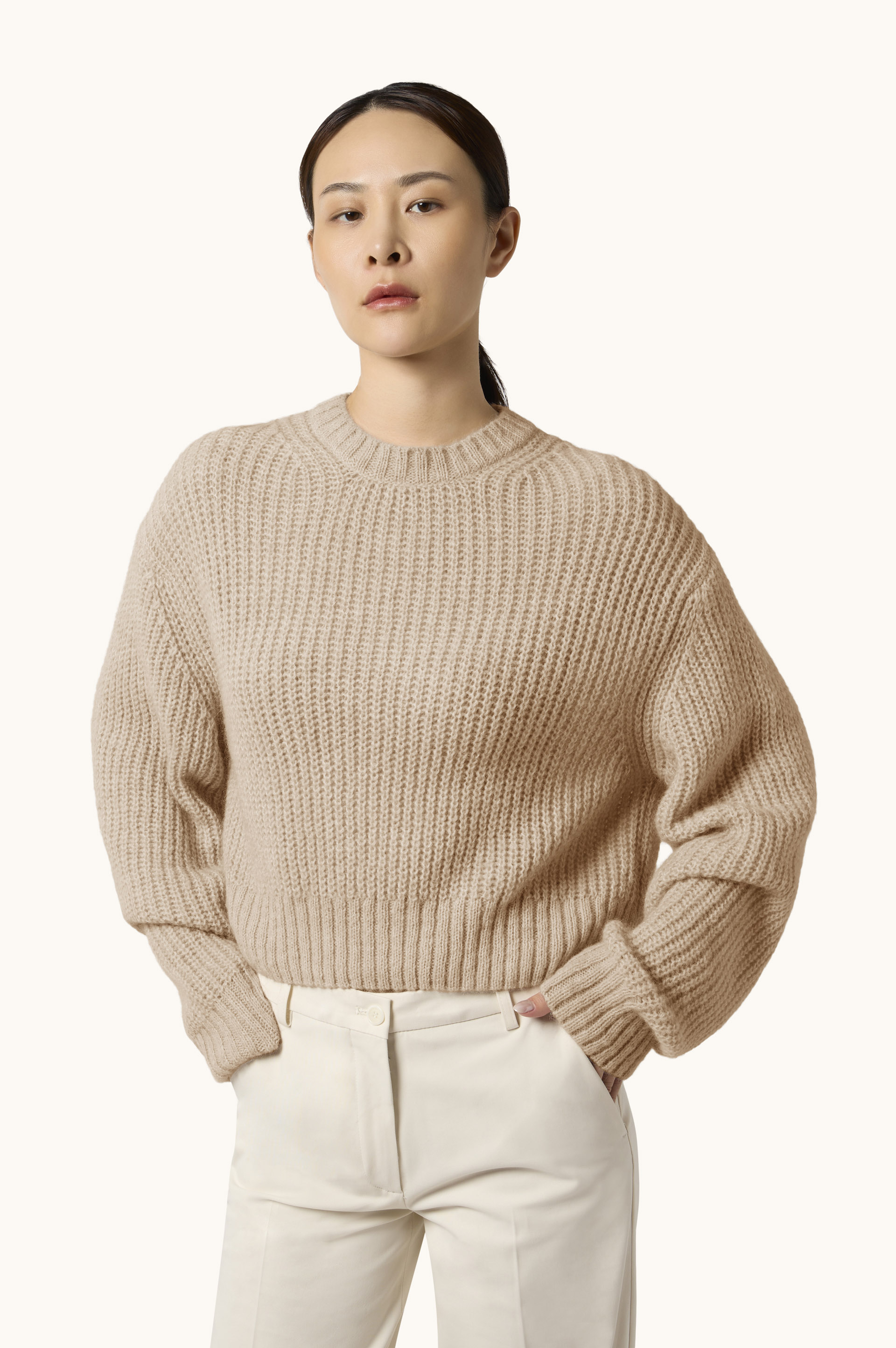 Alpaca Blend Crewneck Sweater image number 0