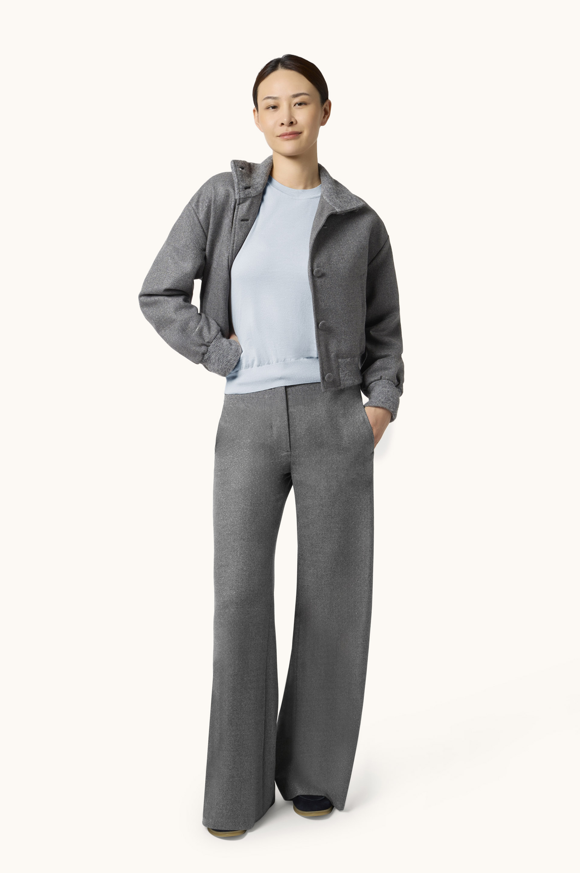 Wool and Silk Crewneck Sweater image number 2