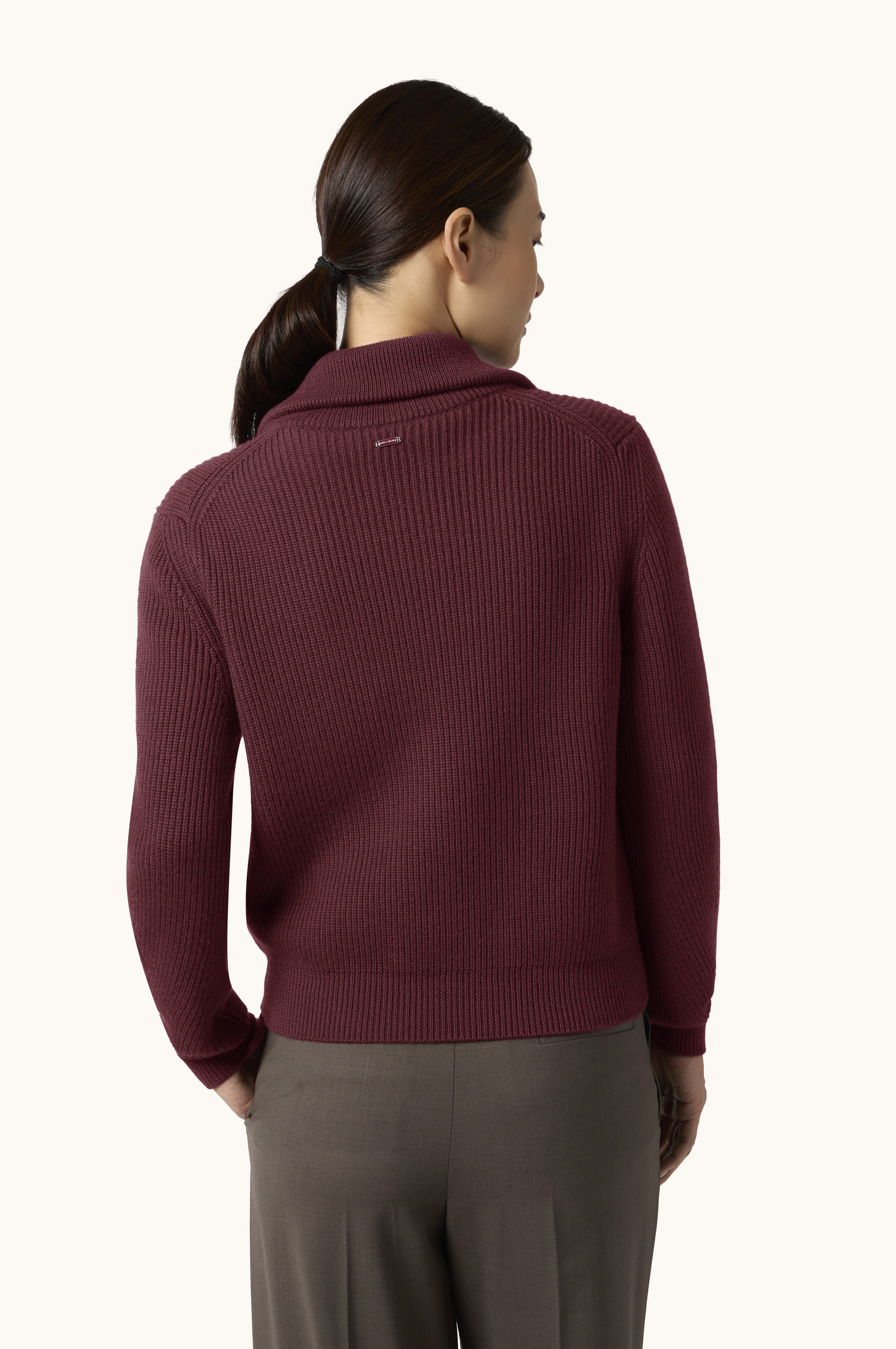 Wollpullover mit Halbrei&szlig;verschluss image number 3