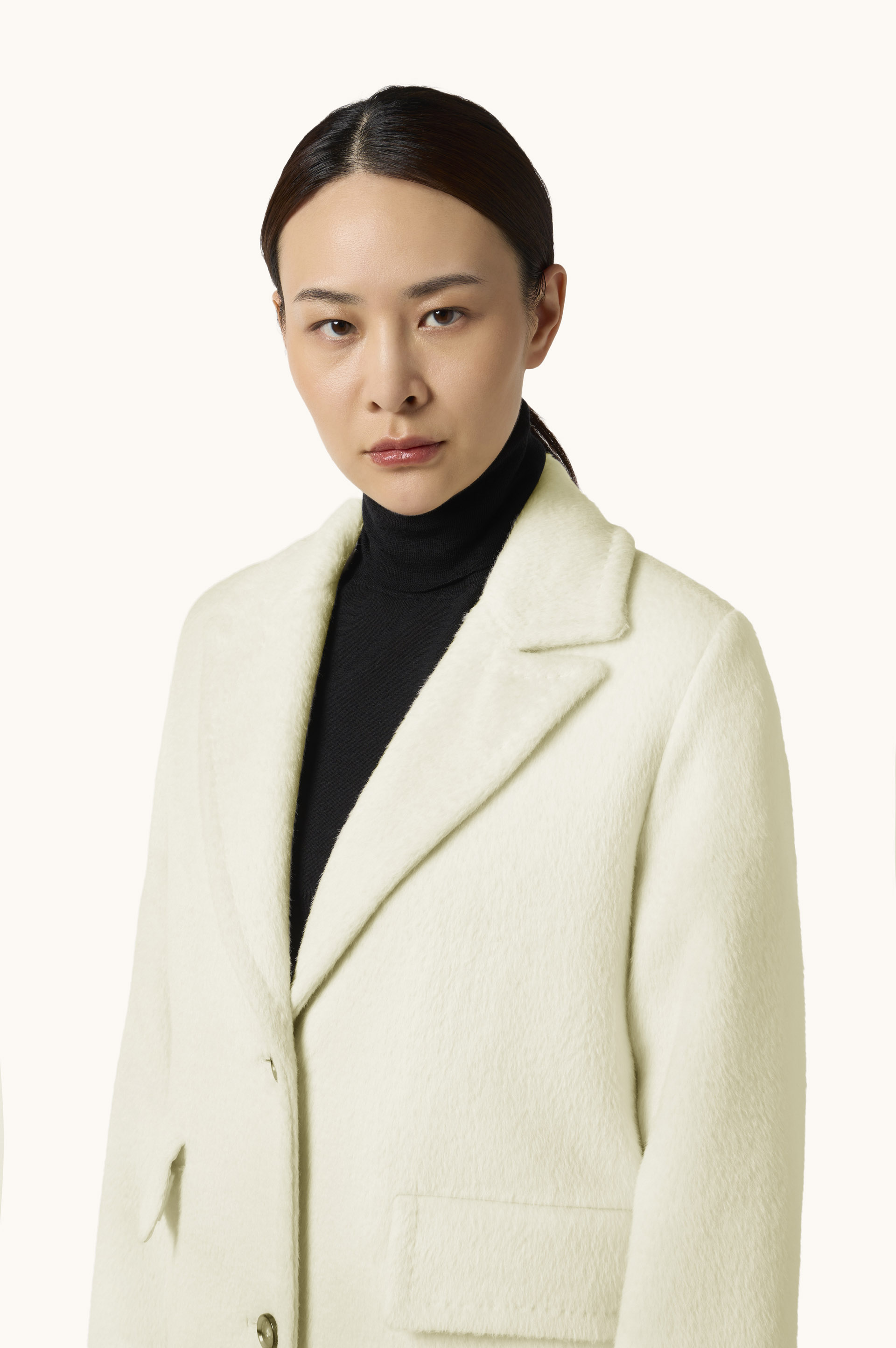 Wool and Baby Llama Coat image number 0