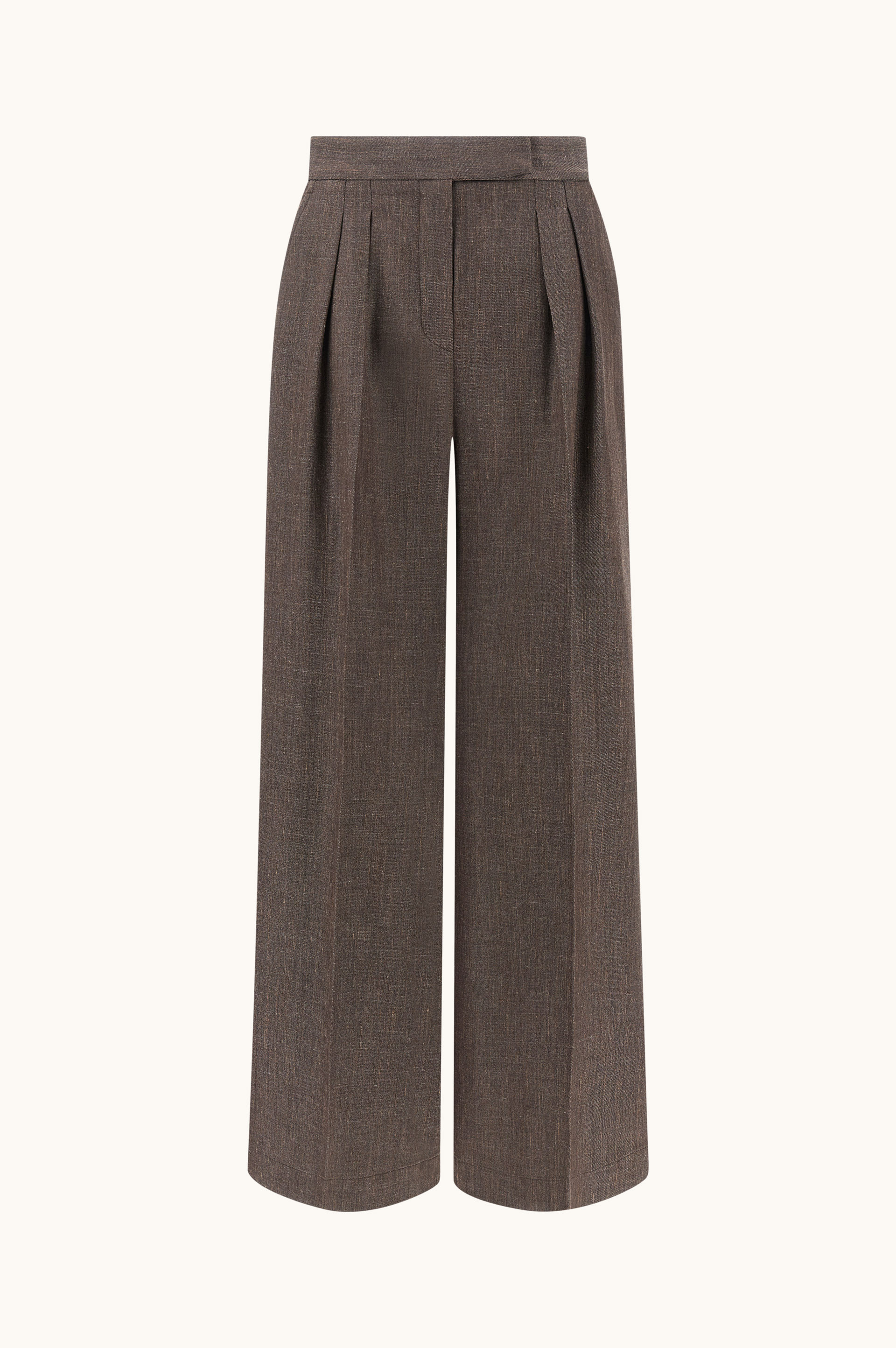 Pantal&oacute;n palazzo en Jersely&reg; con doble pinza image number 1