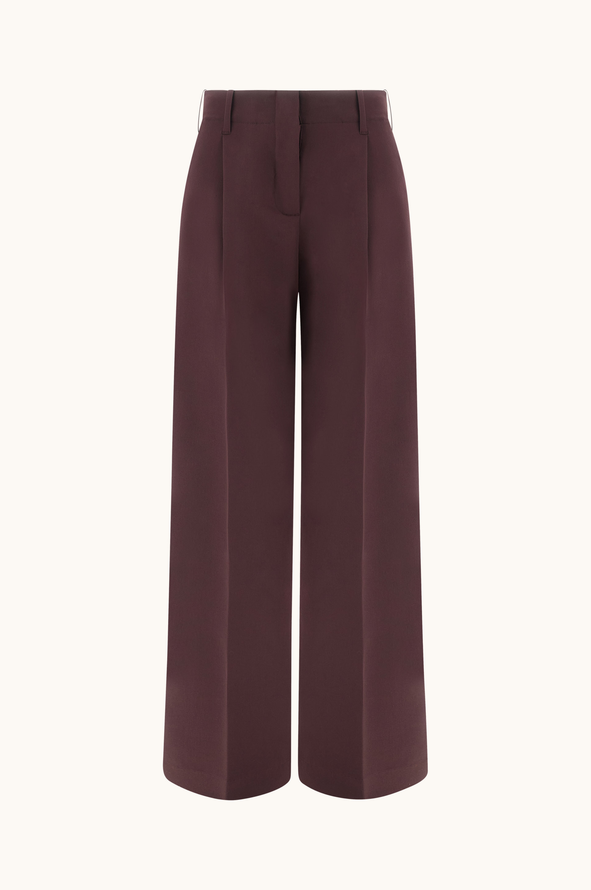 Pantalon wide leg en viscose technique image number 0