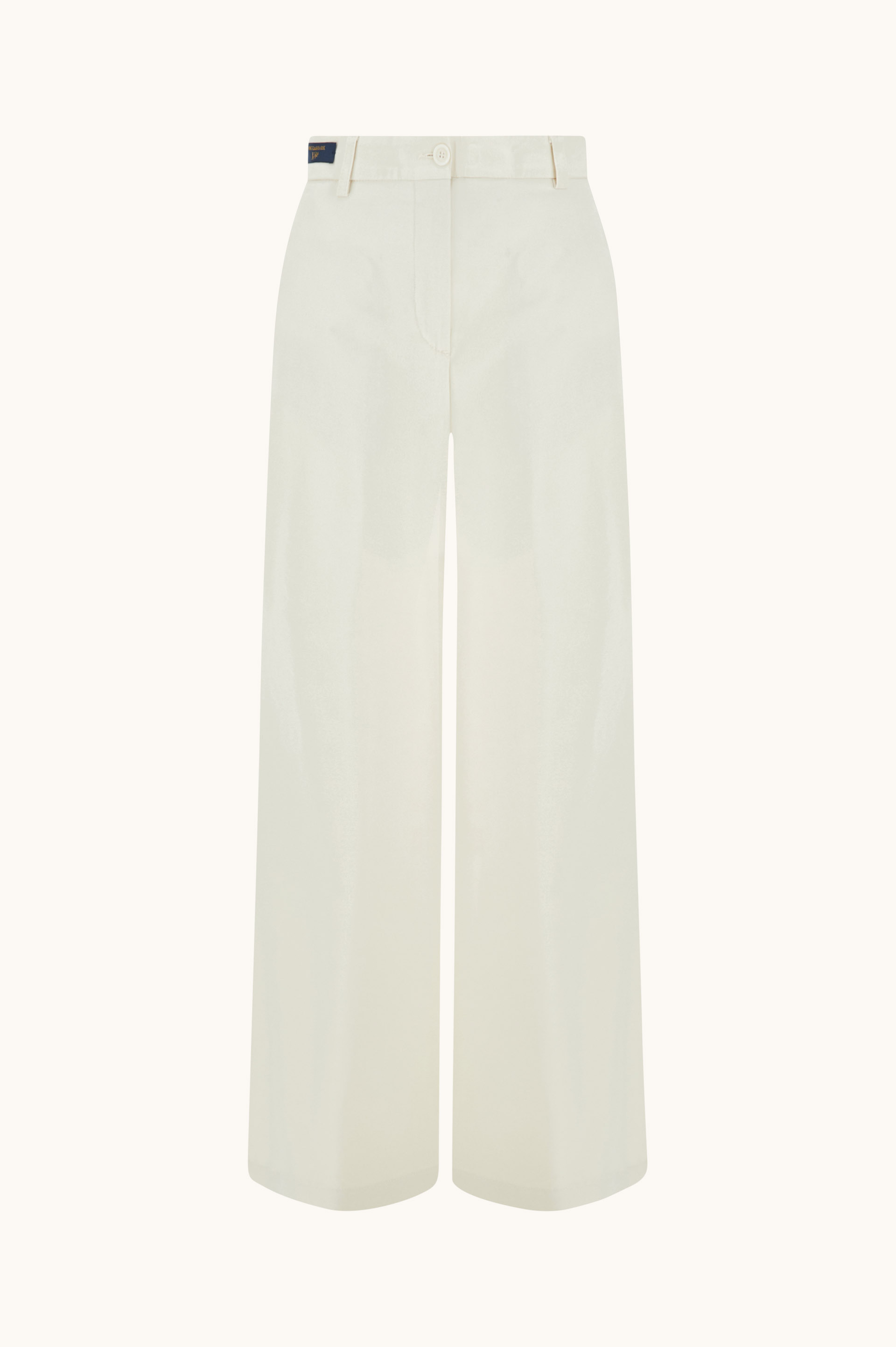 Stretch Cotton Twill Palazzo Trousers image number 1