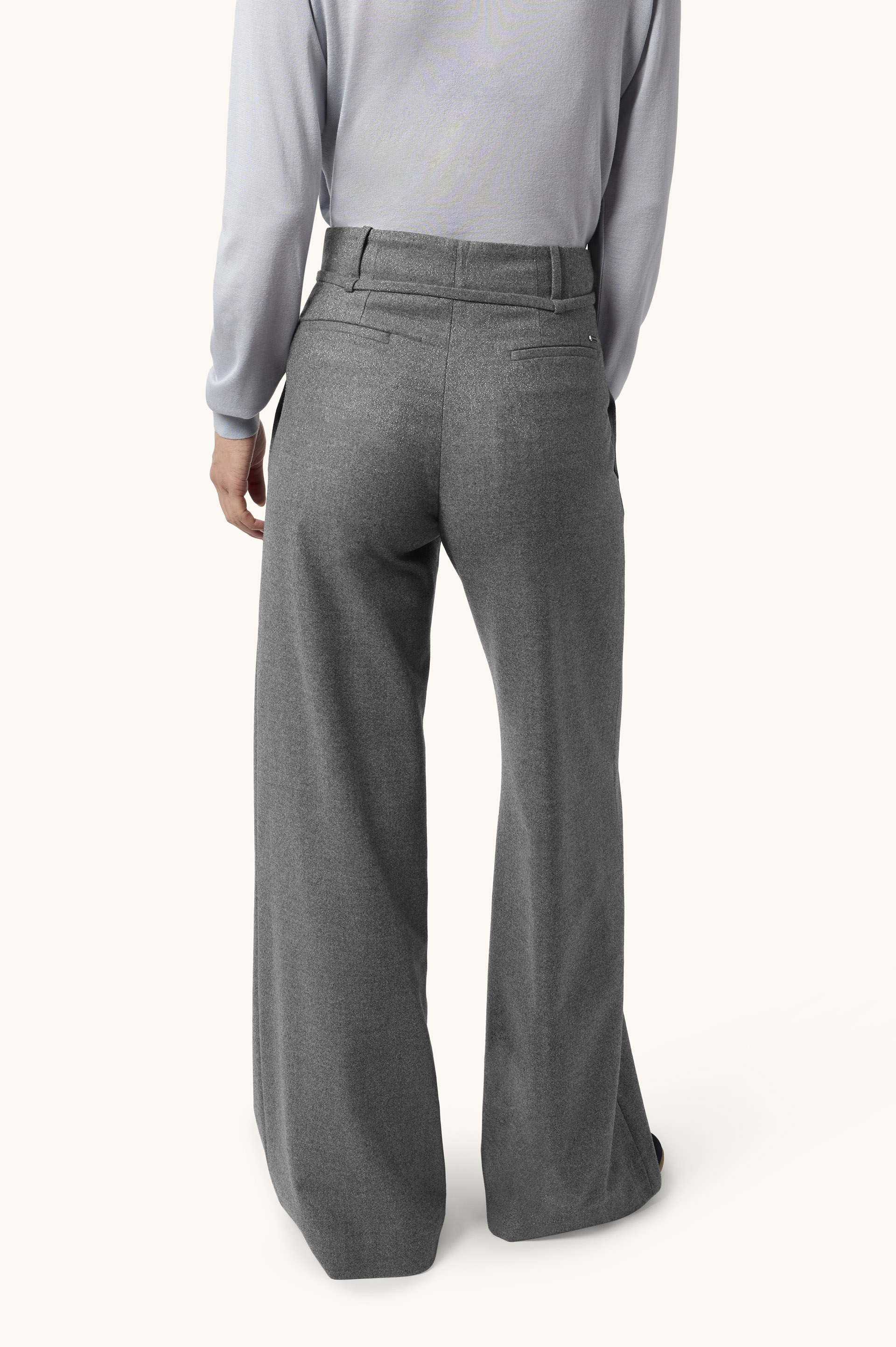 Palazzo Wool Trousers image number 3