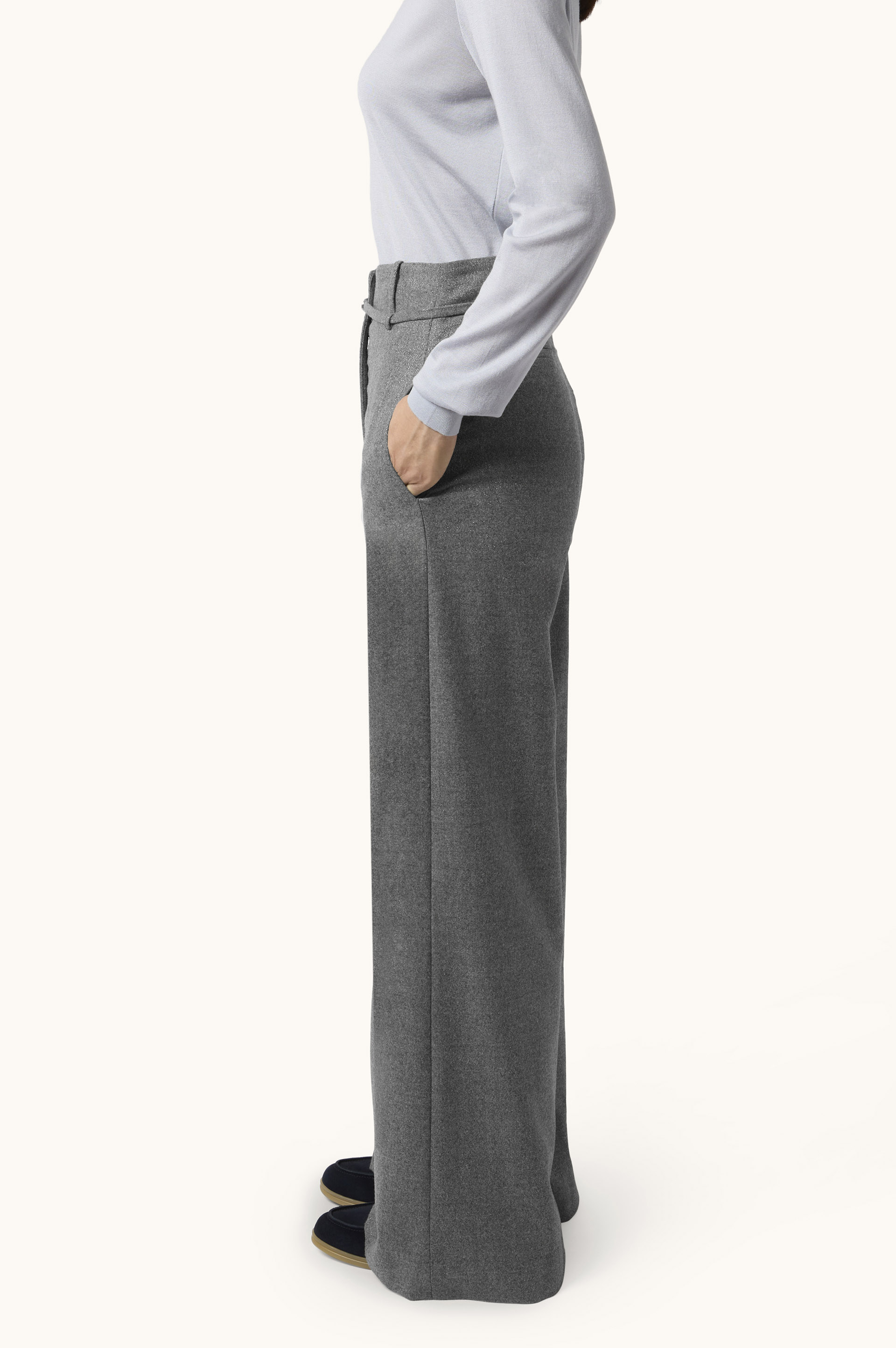 Palazzo Wool Trousers image number 5
