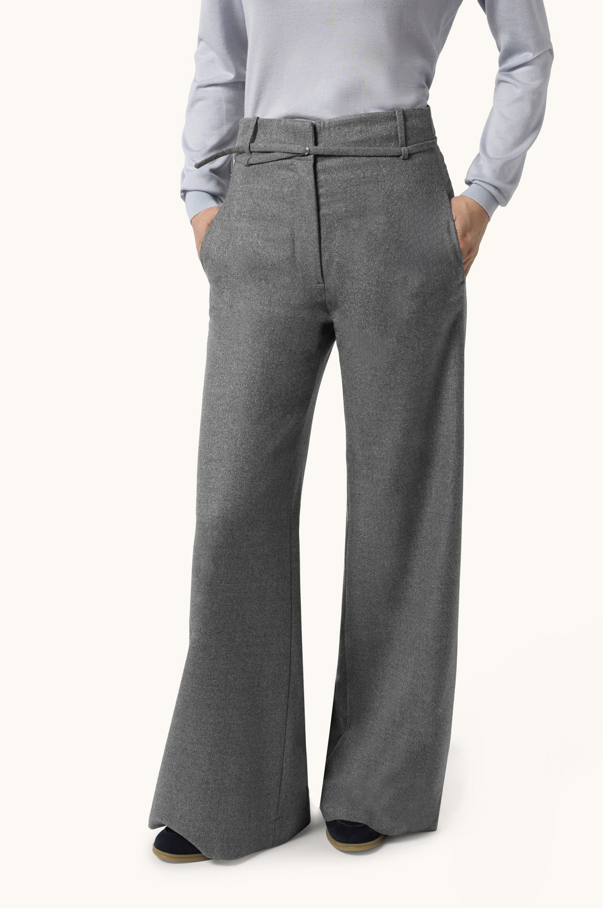 Palazzo Wool Trousers image number 0