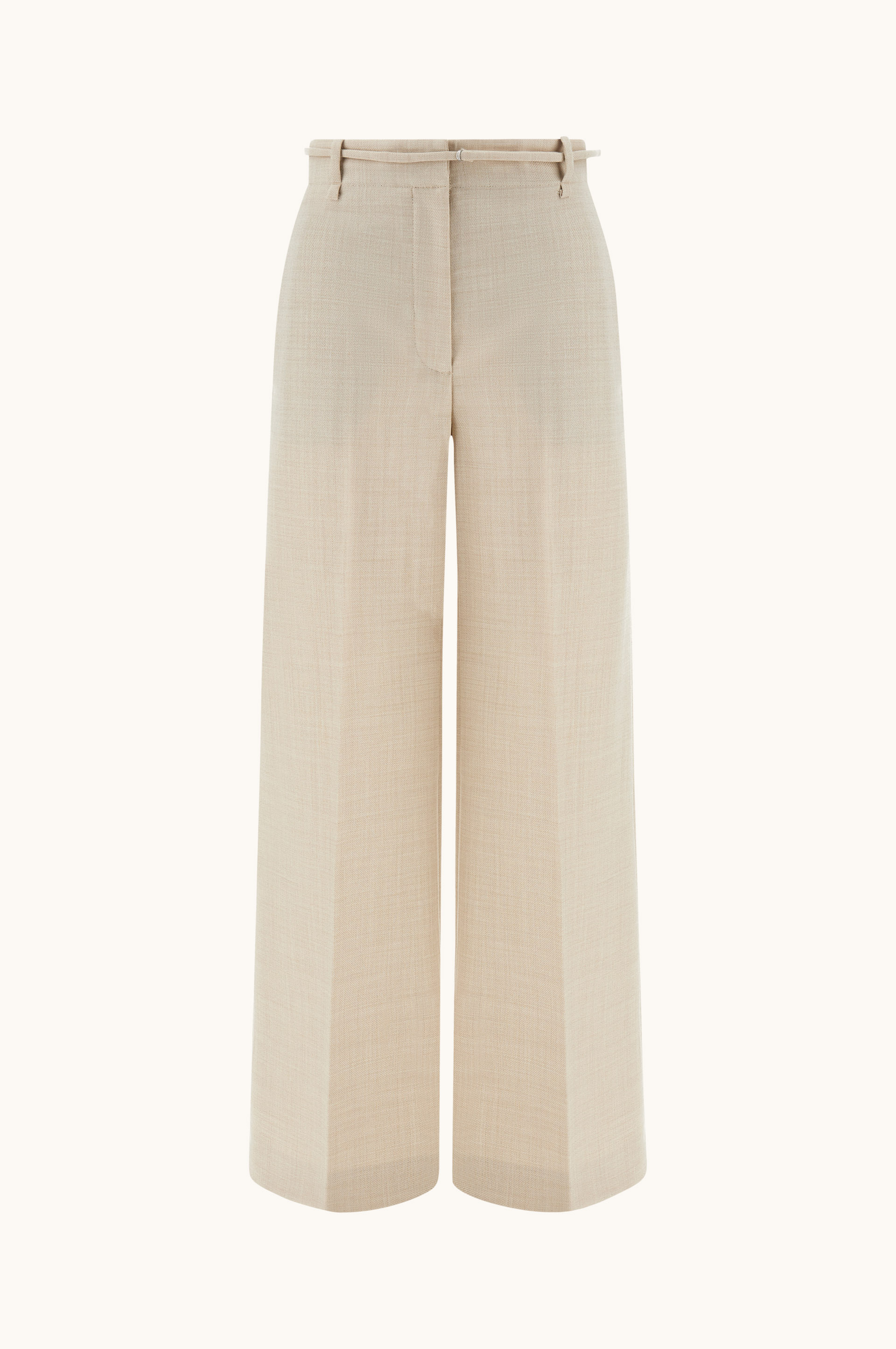 Palazzo Trousers in Wool Twill image number 0