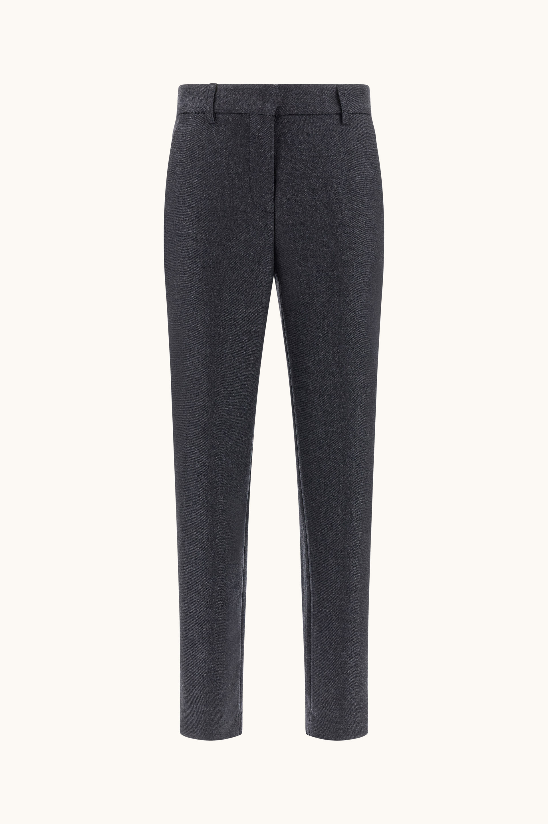 Pantal&oacute;n slim en twill de lana image number 0