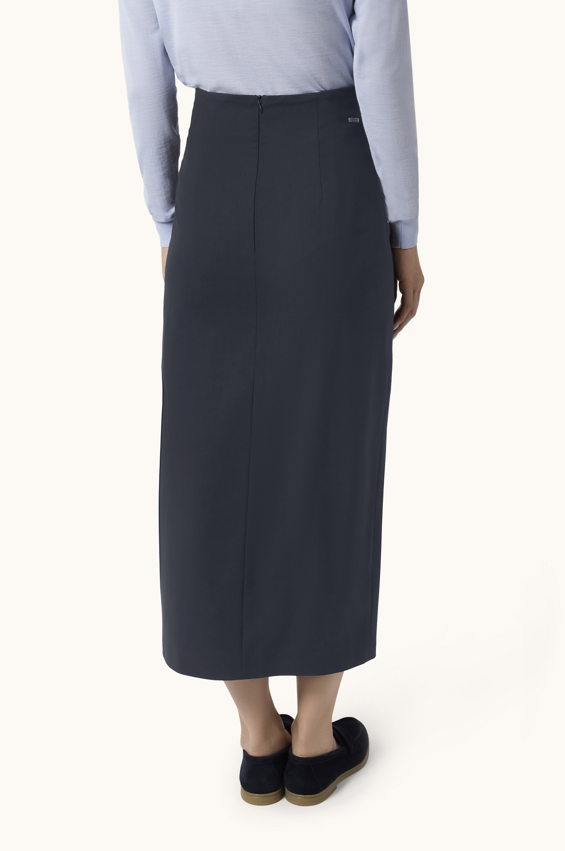 Tech Wool Pencil Skirt image number 3