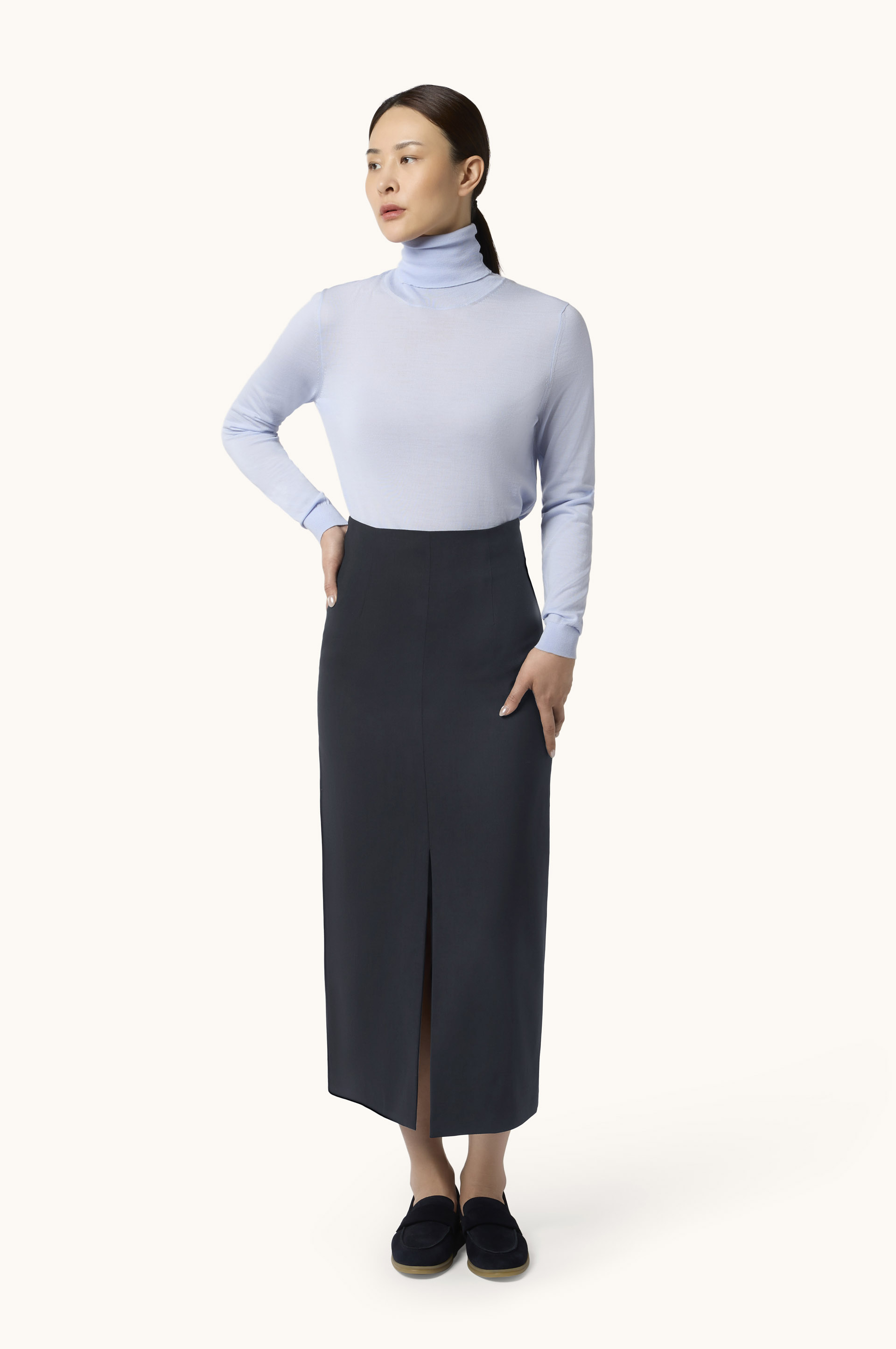 Tech Wool Pencil Skirt image number 2