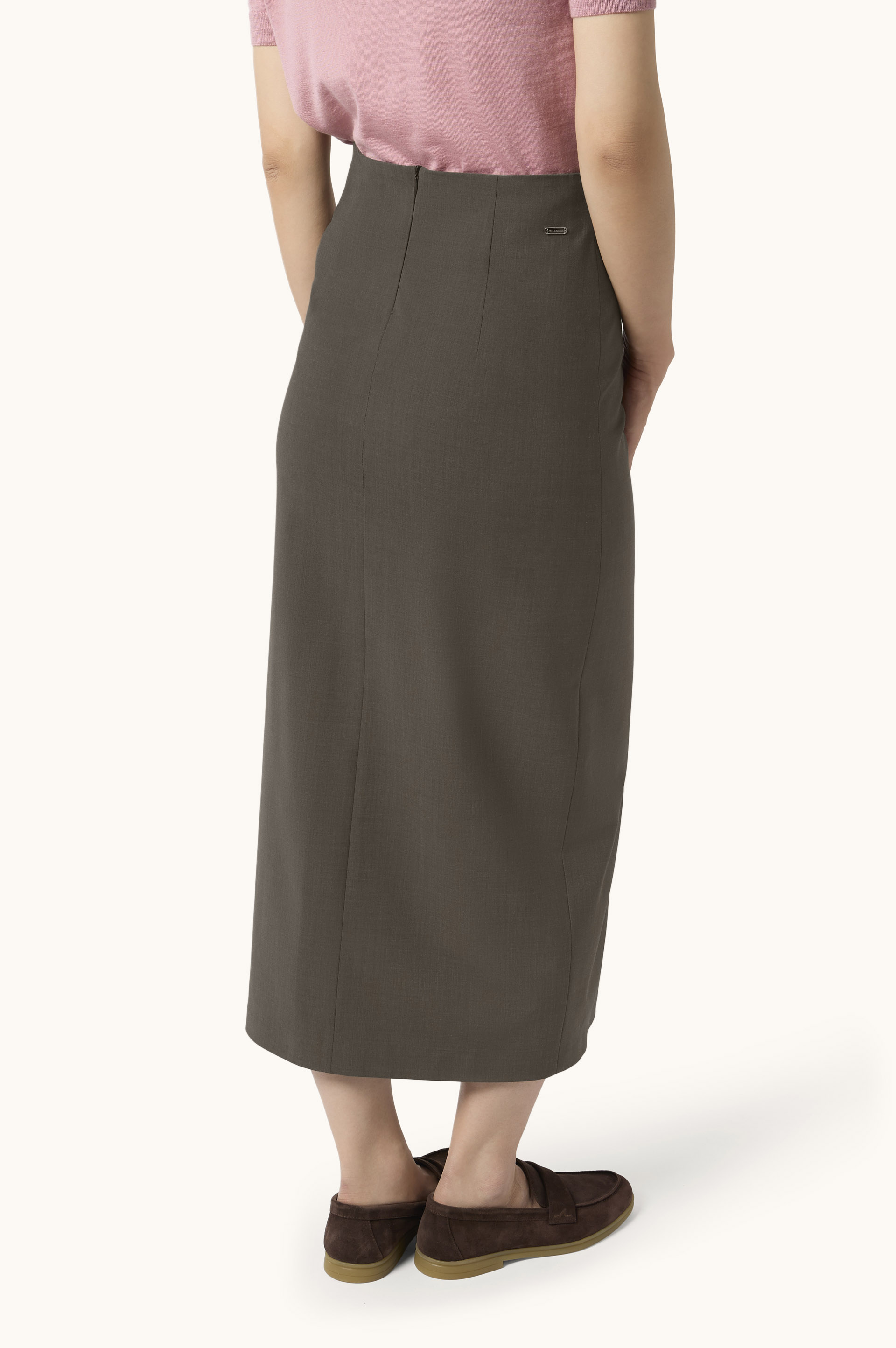 Tech Wool Pencil Skirt image number 3