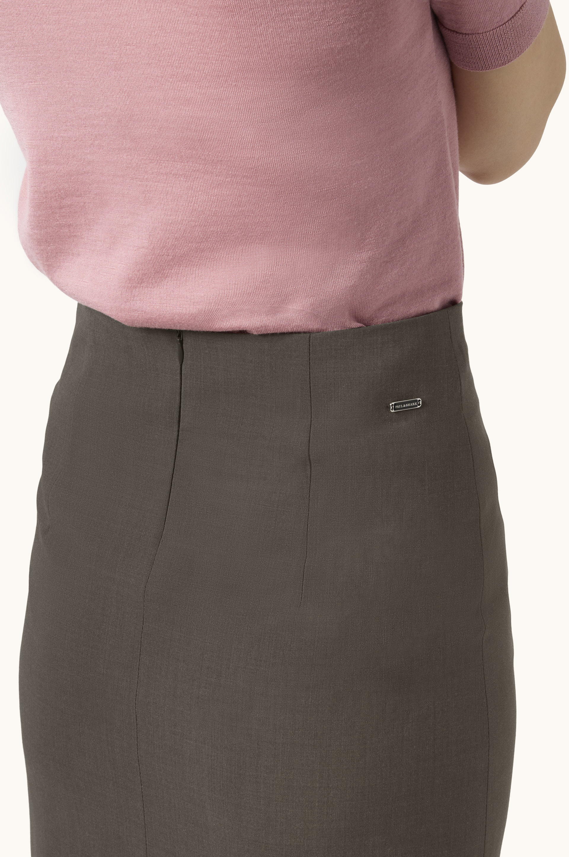 Tech Wool Pencil Skirt image number 4