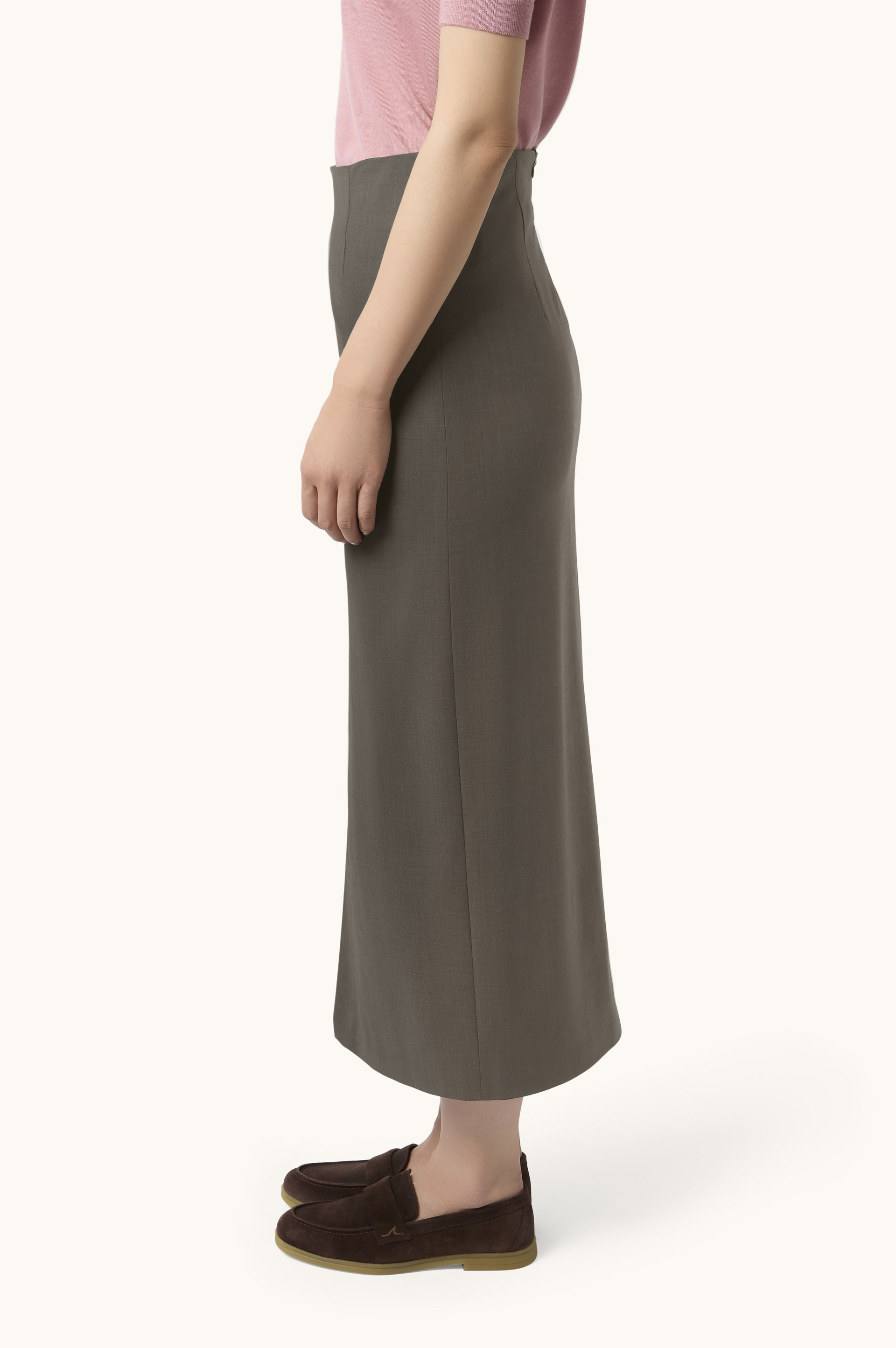 Tech Wool Pencil Skirt image number 5