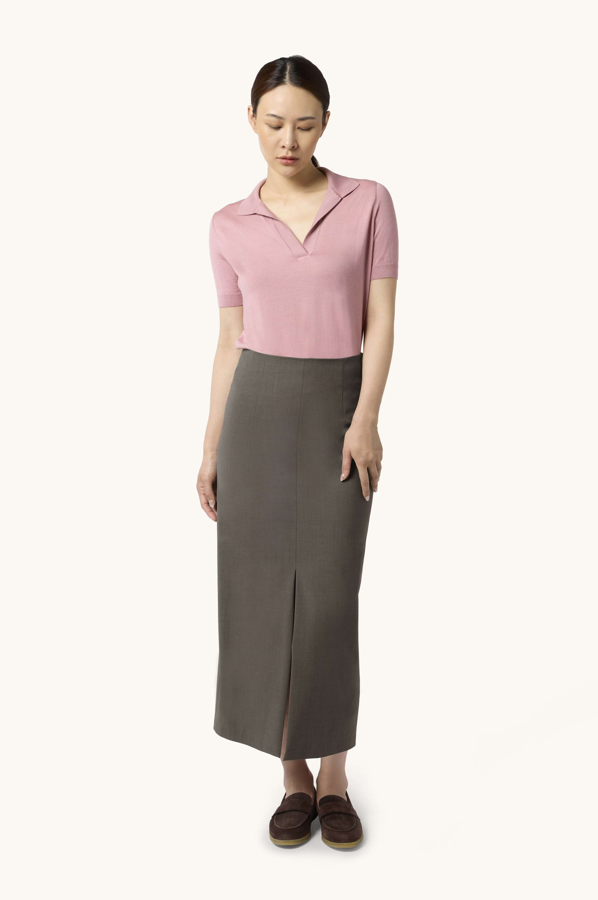 Tech Wool Pencil Skirt image number 2
