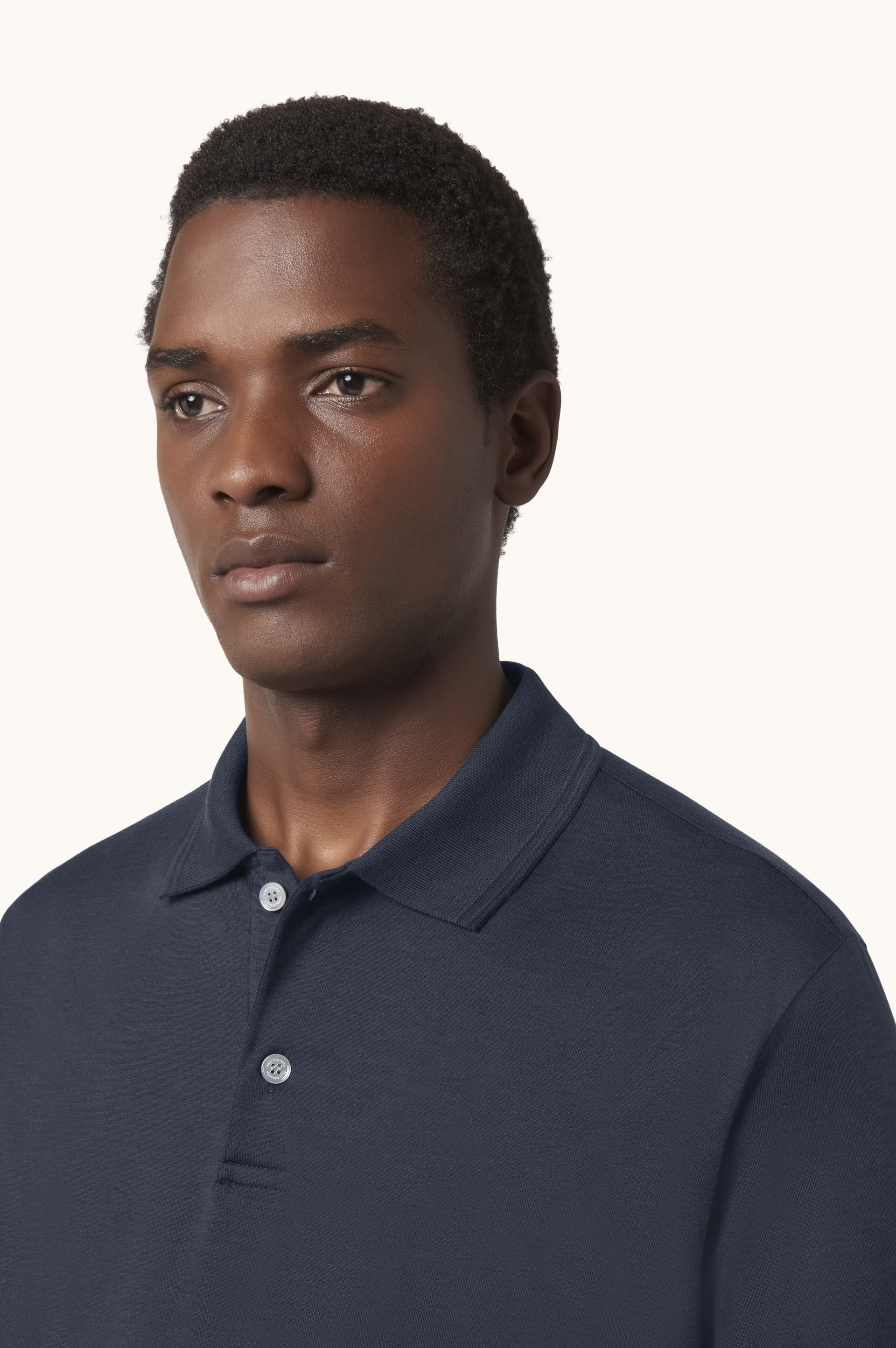 Cotton and silk polo image number 3