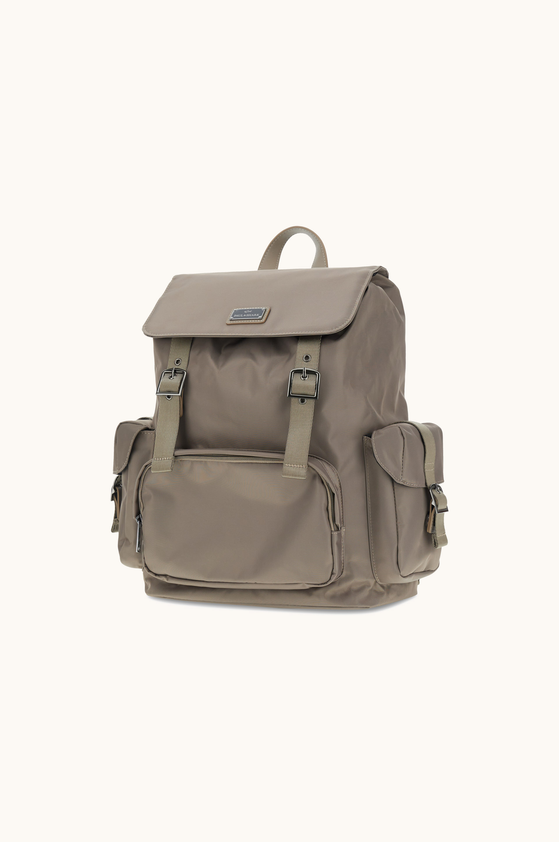 Sac &agrave; dos Milano en nylon avec finitions en cuir image number 2