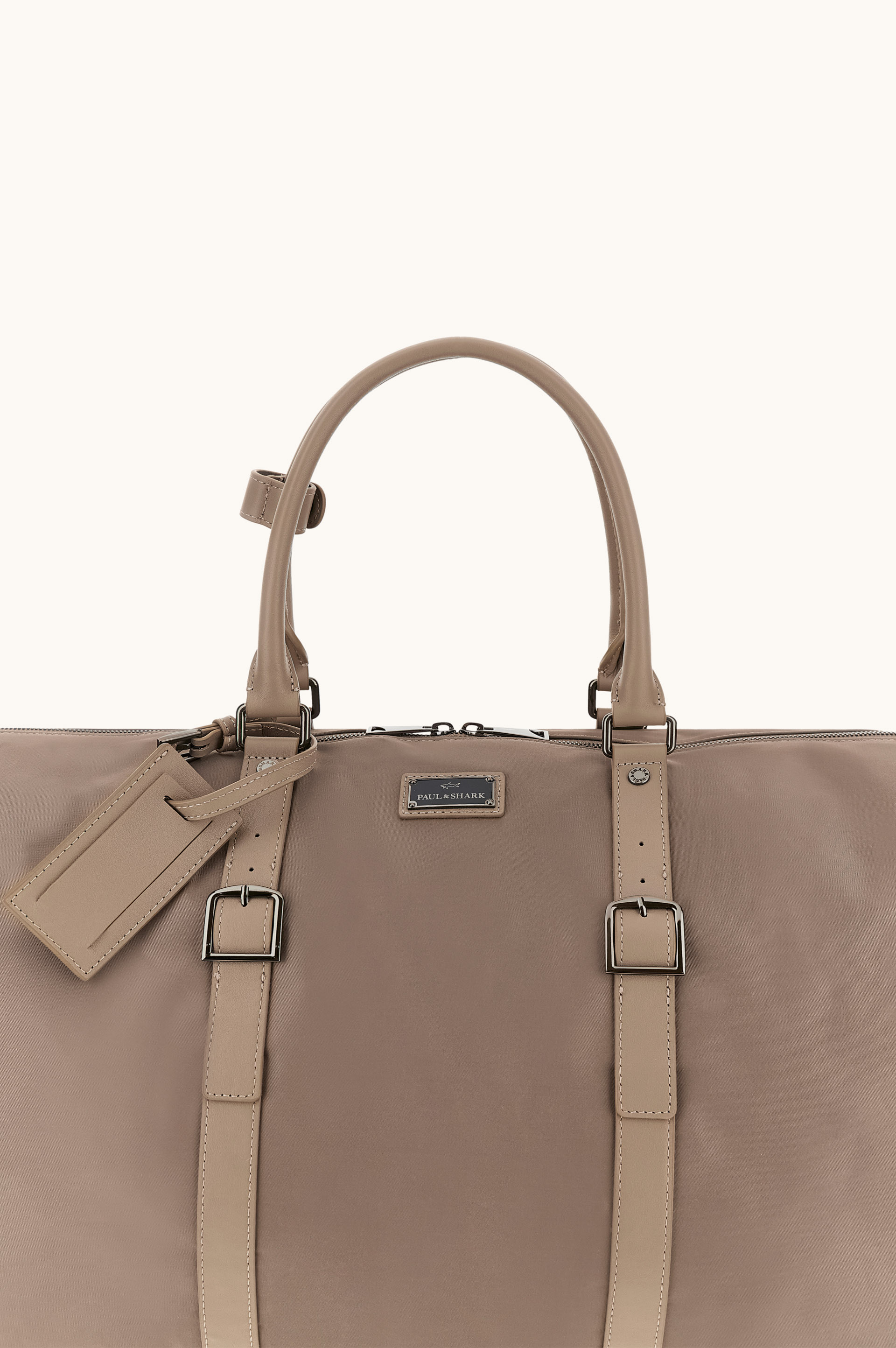 Sac de voyage Milano en nylon avec finitions en cuir image number 2