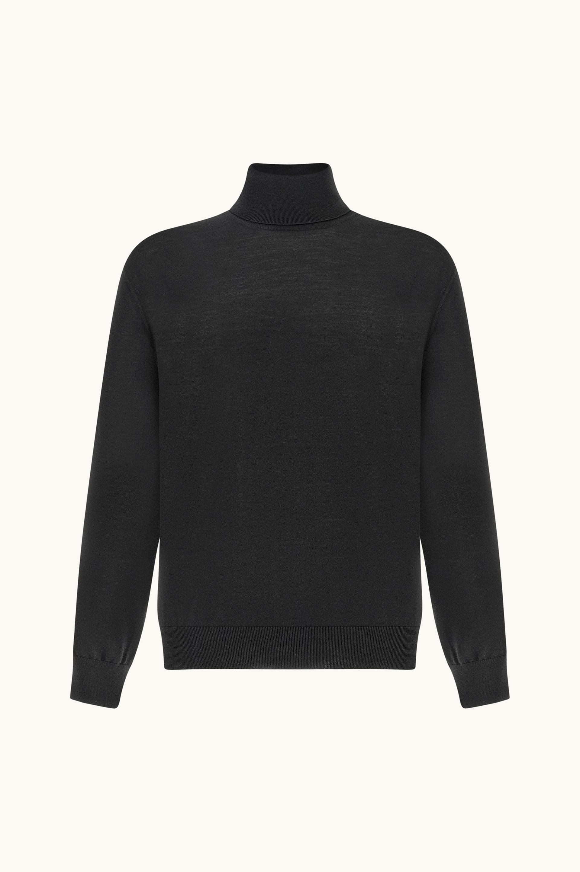 Superfine 140's Merino Wool Turtleneck Sweater image number 1