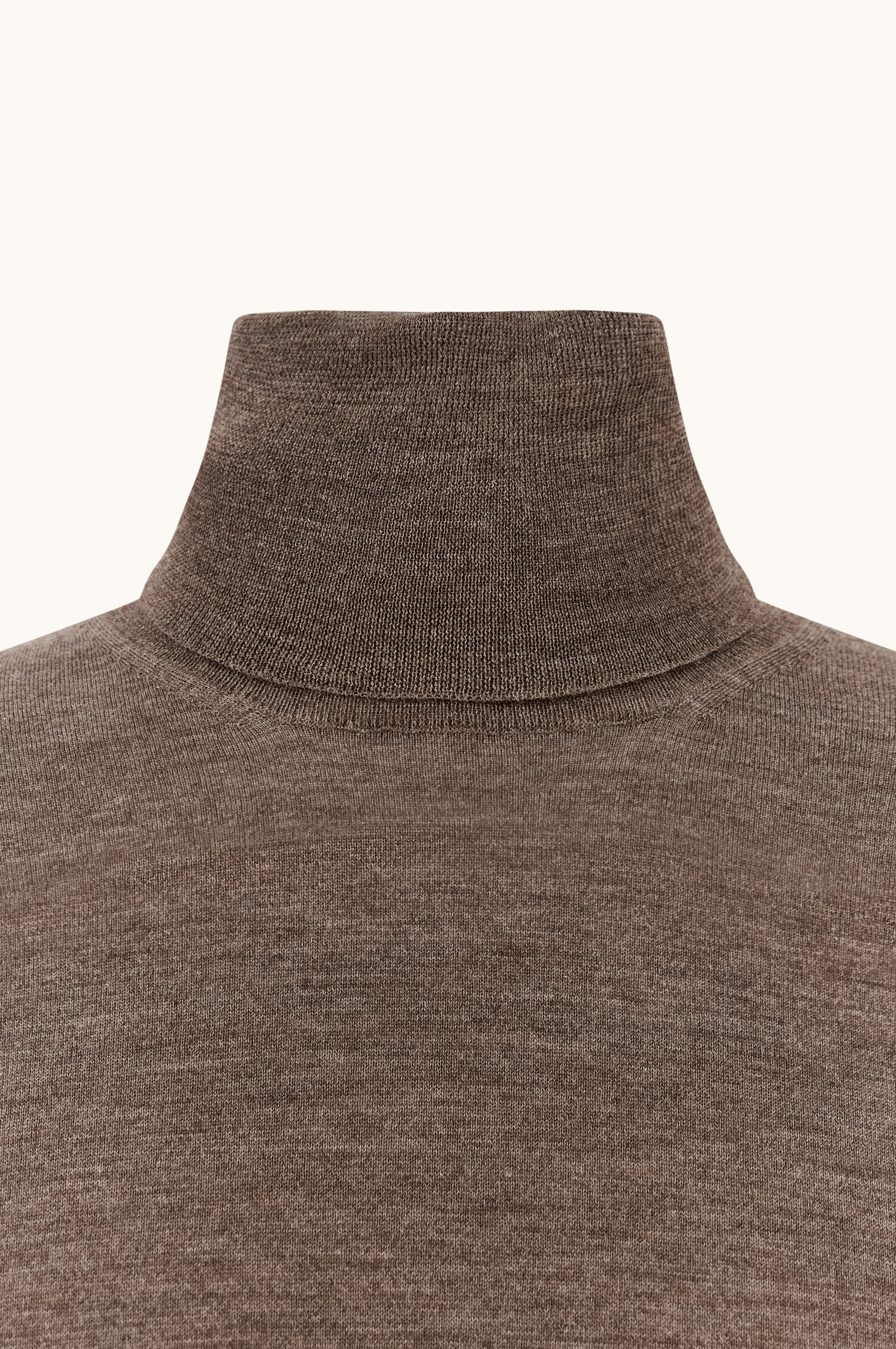 Superfine 140's Merino Wool Turtleneck Sweater image number 1