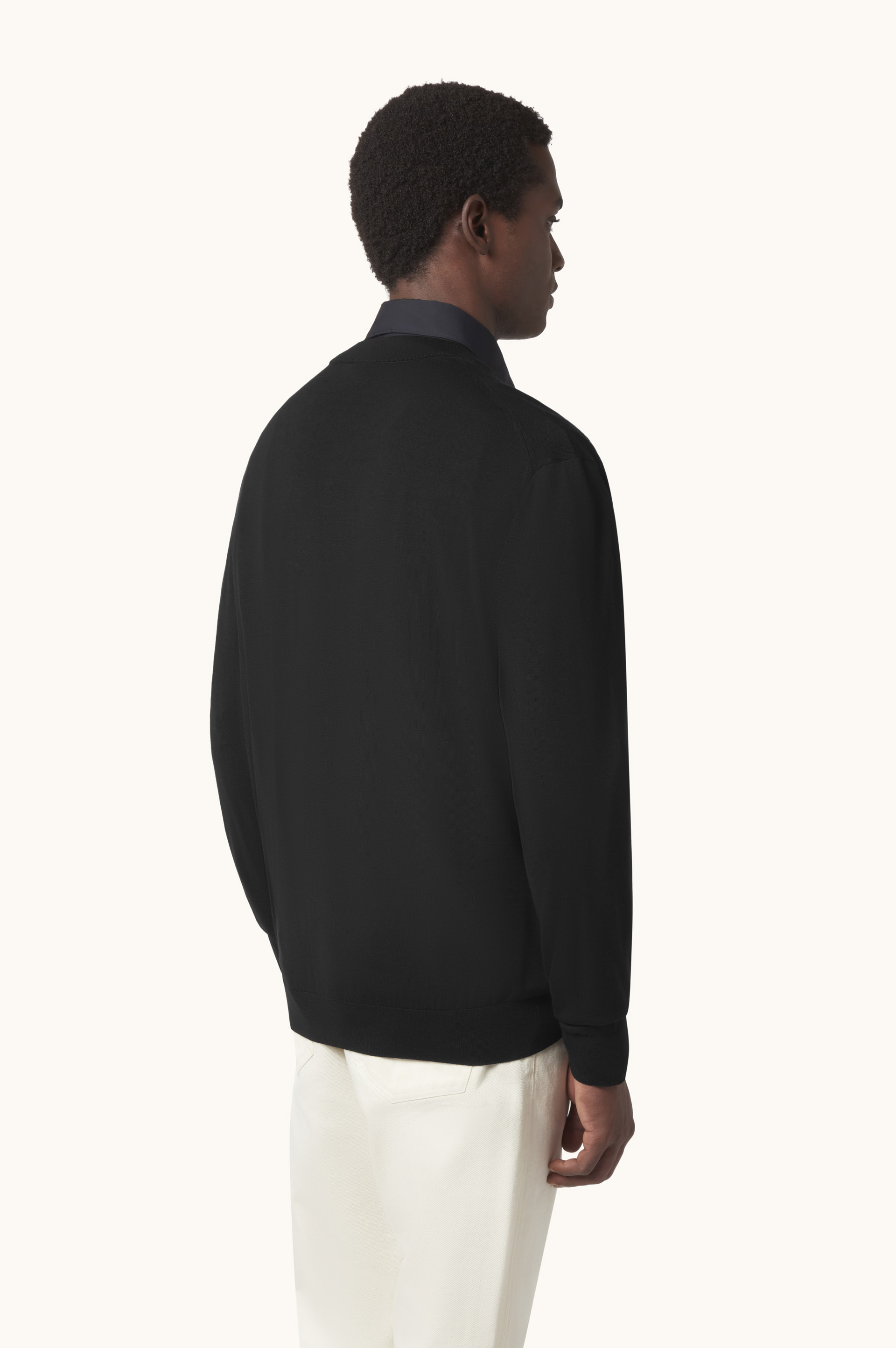 Superfine 140's Merino Wool Cardigan image number 3