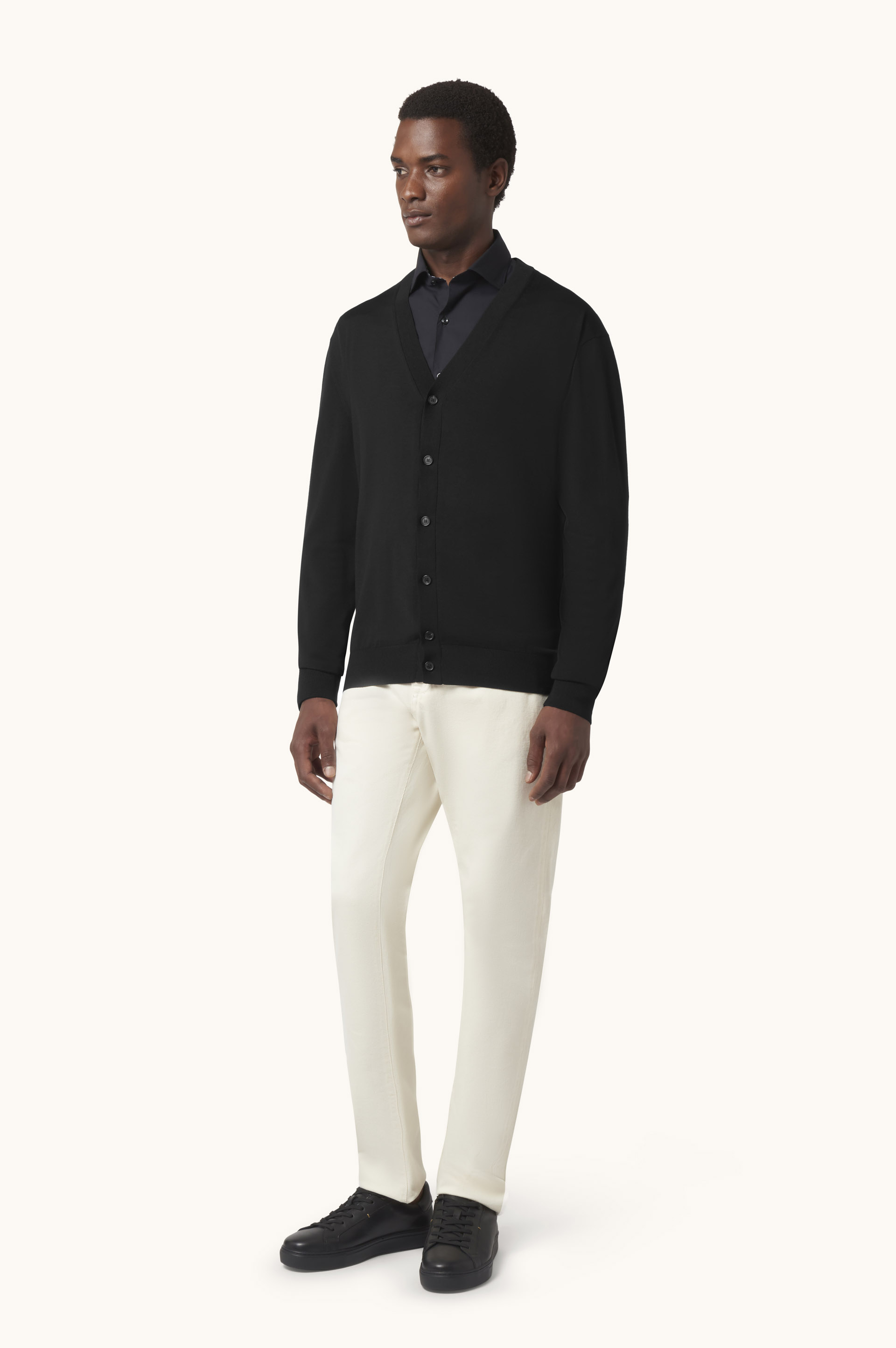 Superfine 140's Merino Wool Cardigan image number 2