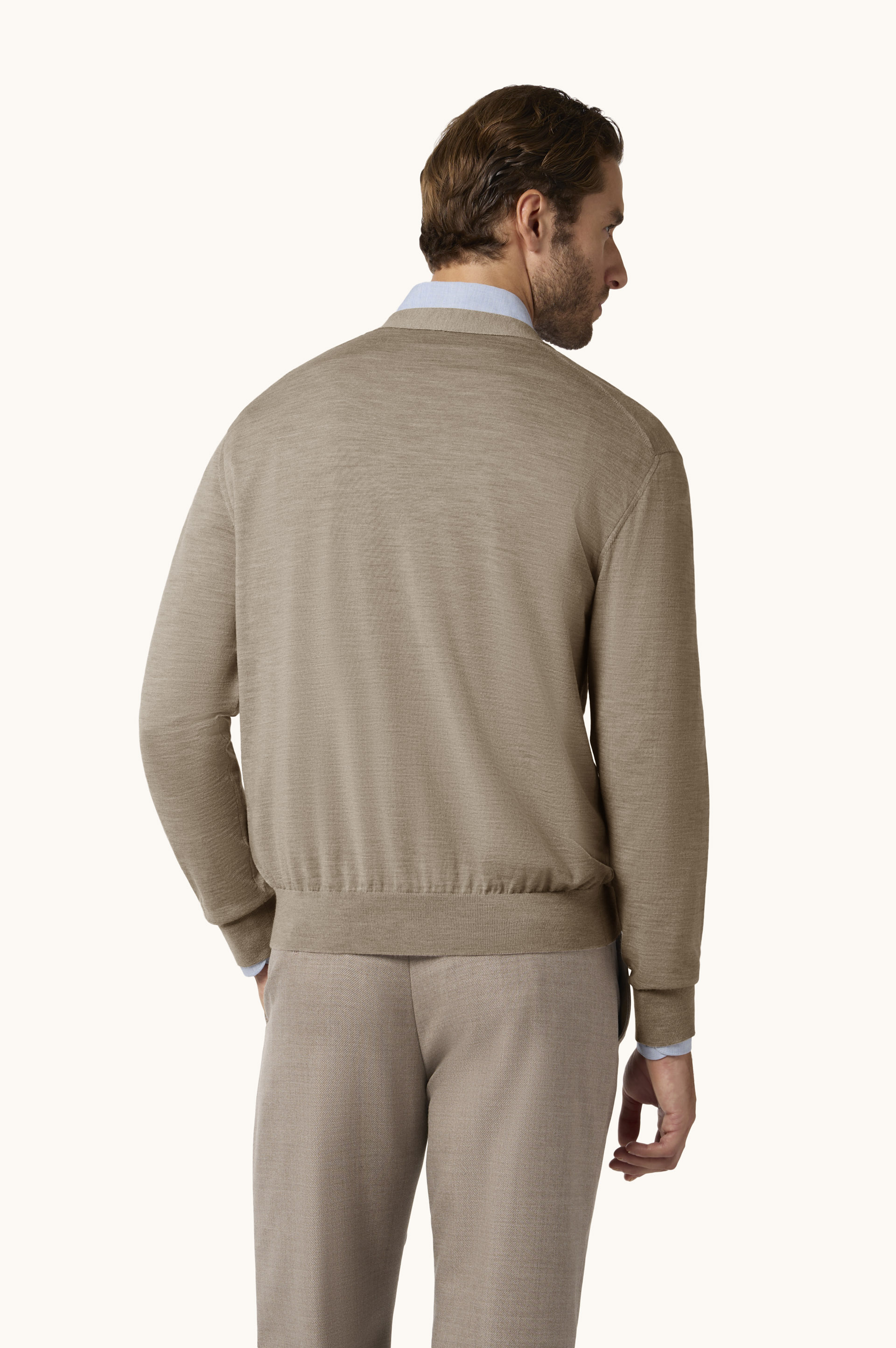 Superfine 140's Merino Wool Cardigan image number 3