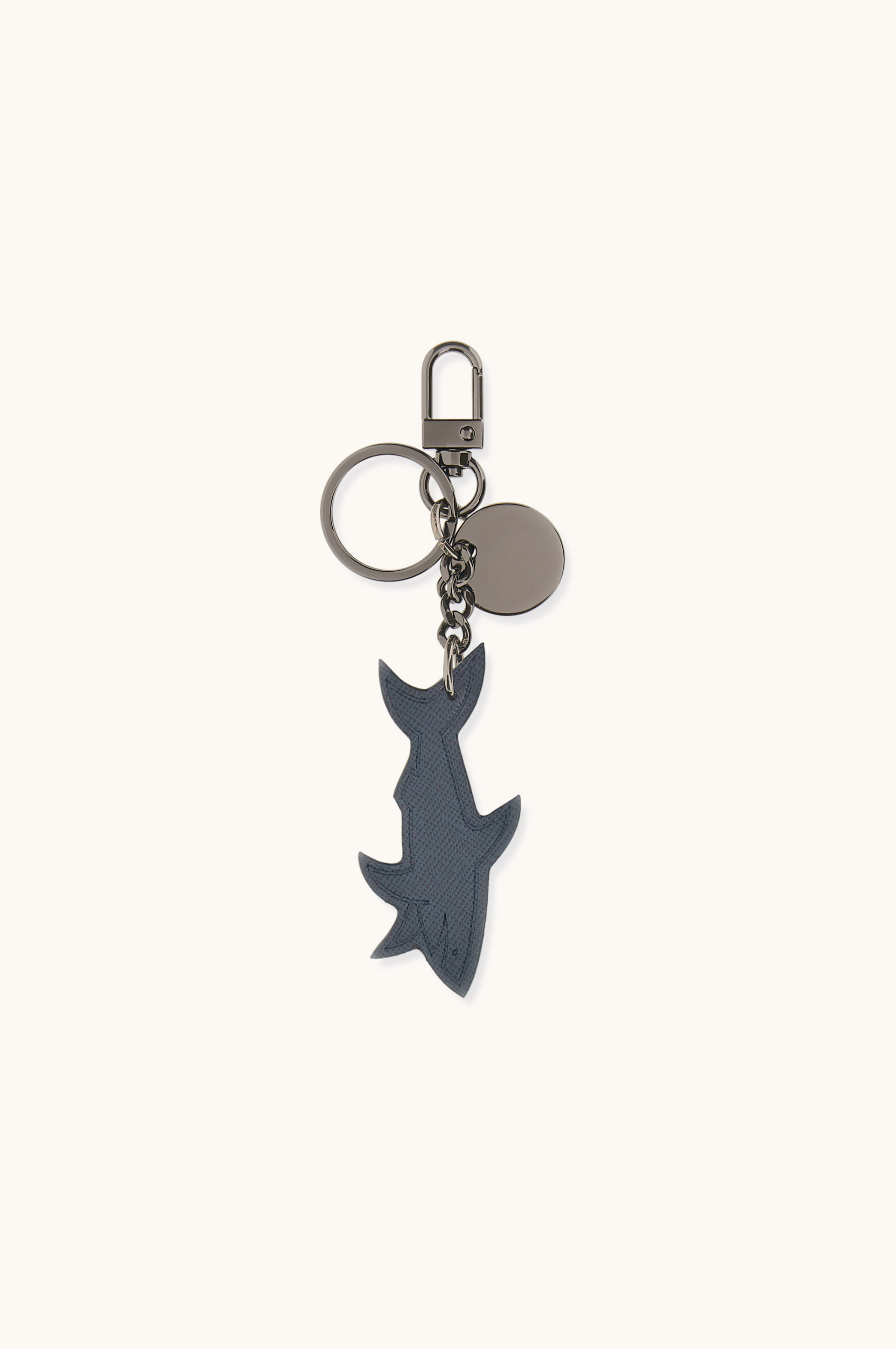 Llavero Shark de piel Saffiano image number 1