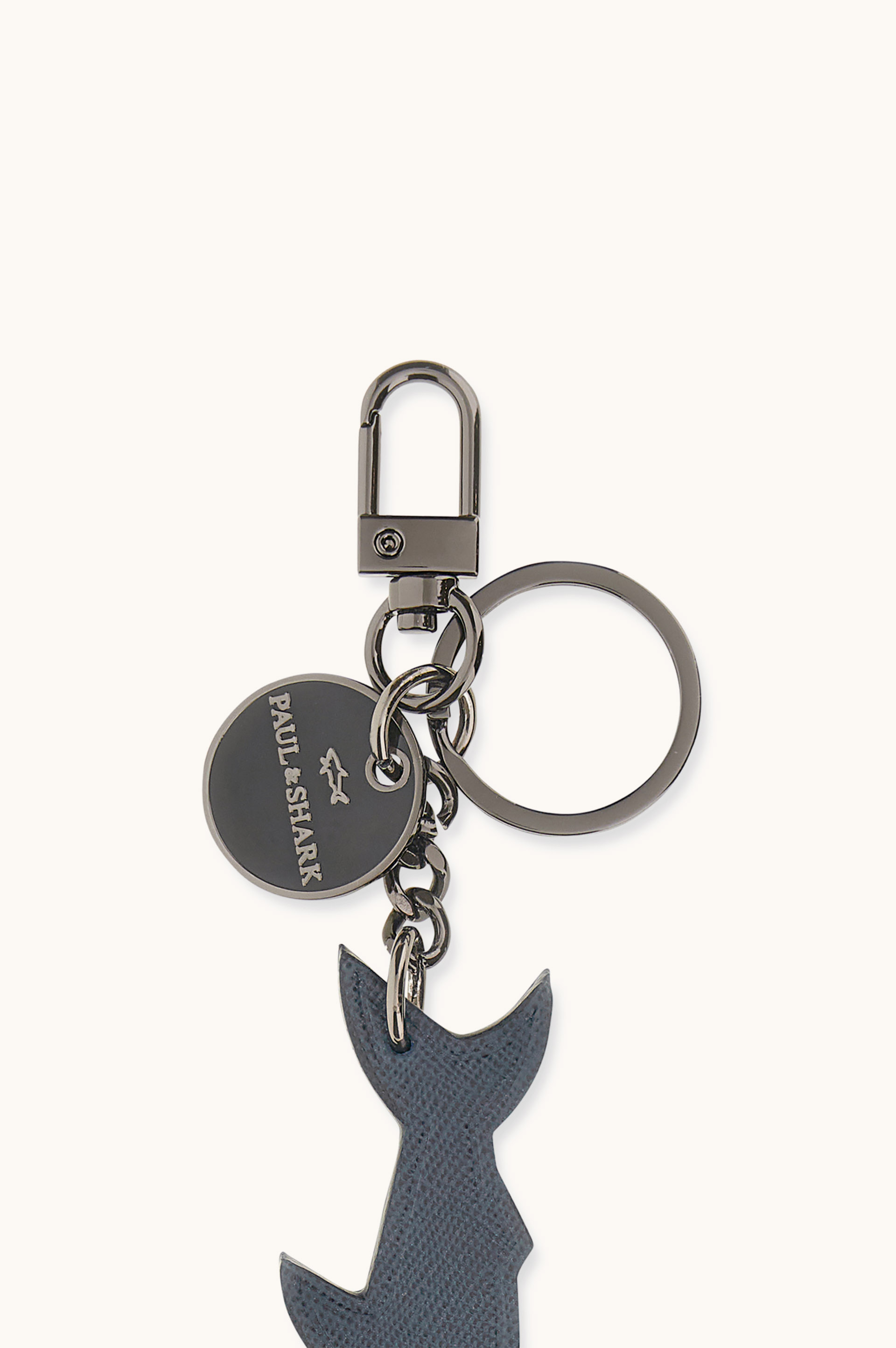 Llavero Shark de piel Saffiano image number 2