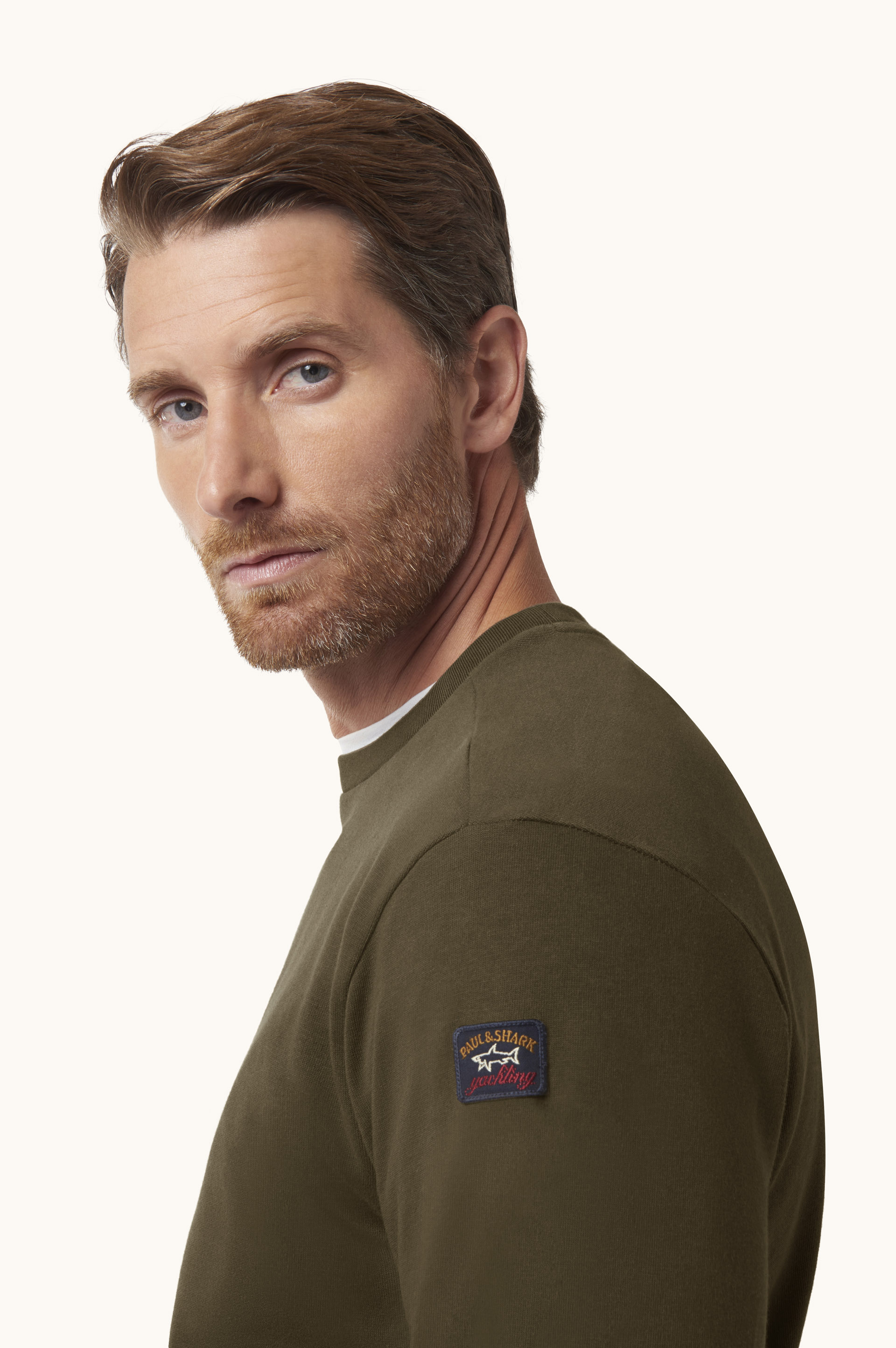 Sweat-shirt en coton avec badge iconique image number 4