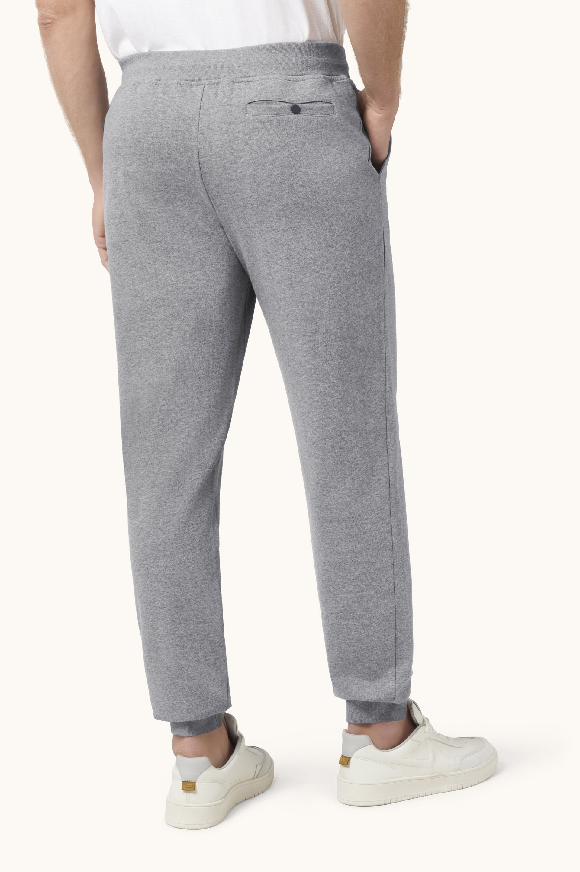 Cotton Jogger Trousers with Iconic Badge image number 3