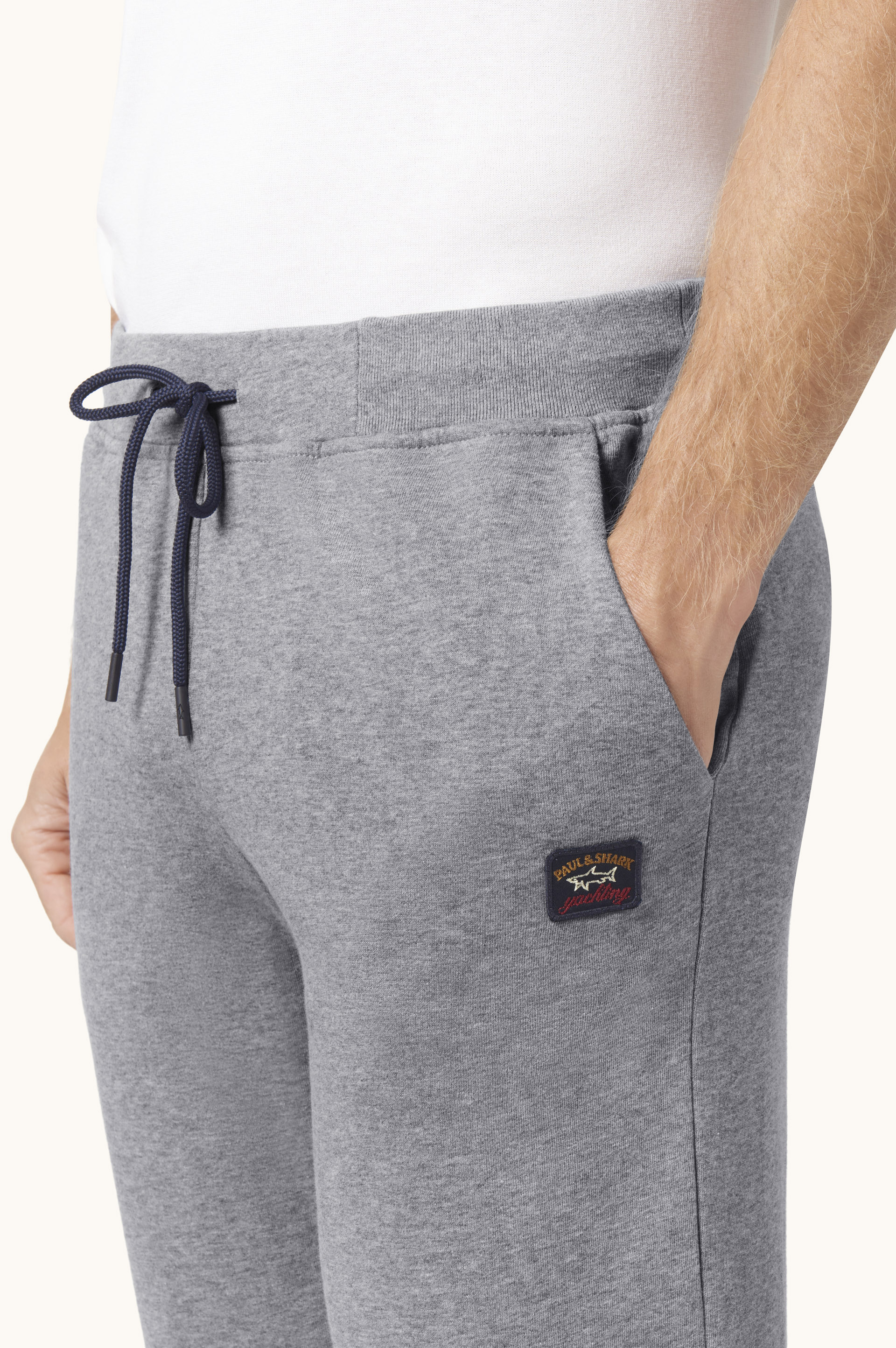 Cotton Jogger Trousers with Iconic Badge image number 4